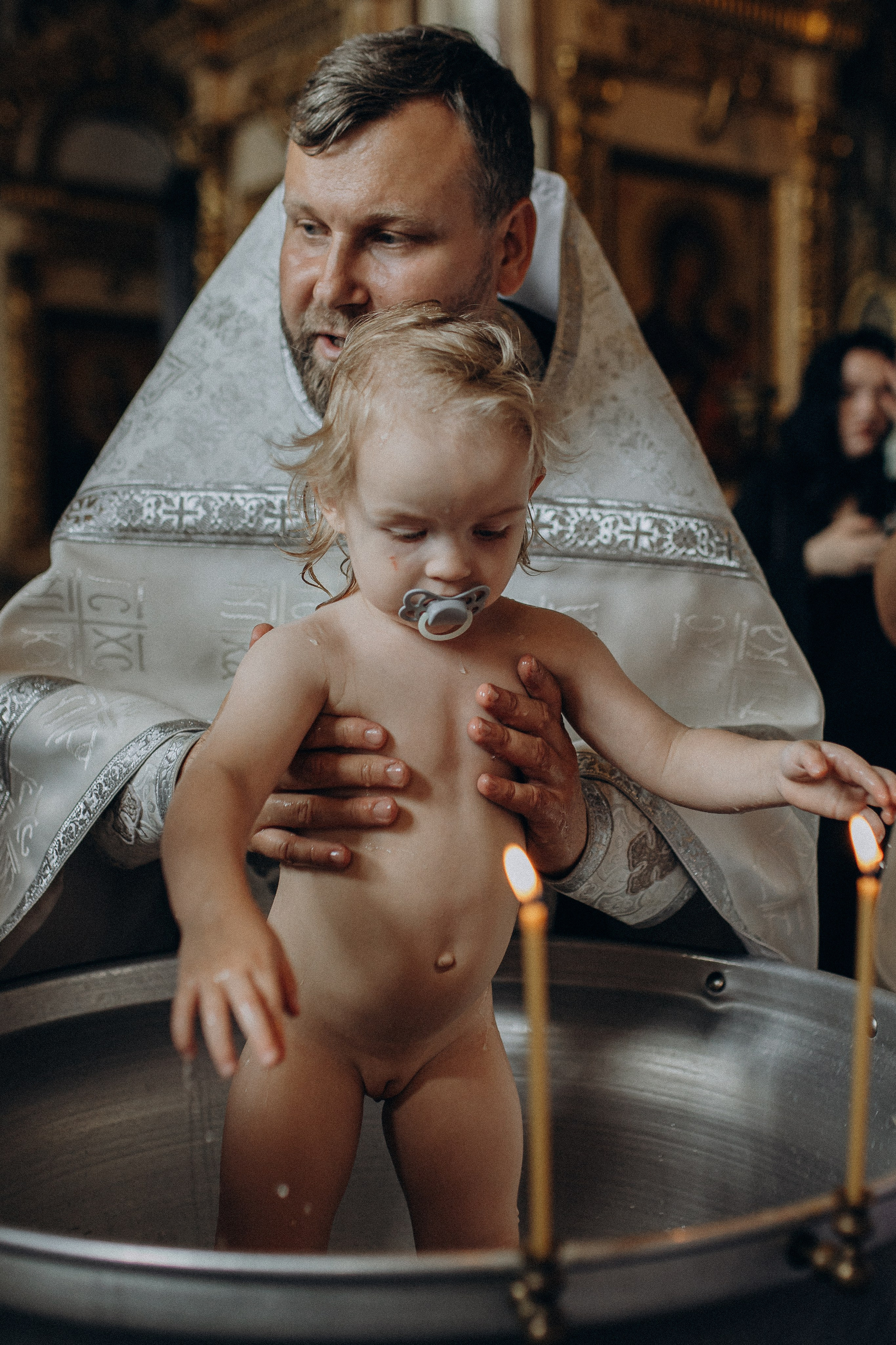 Крещение сестер в Борисоглебском соборе г. Рязани. Семейный и детский фотограф в Рязани Васюгова Мария