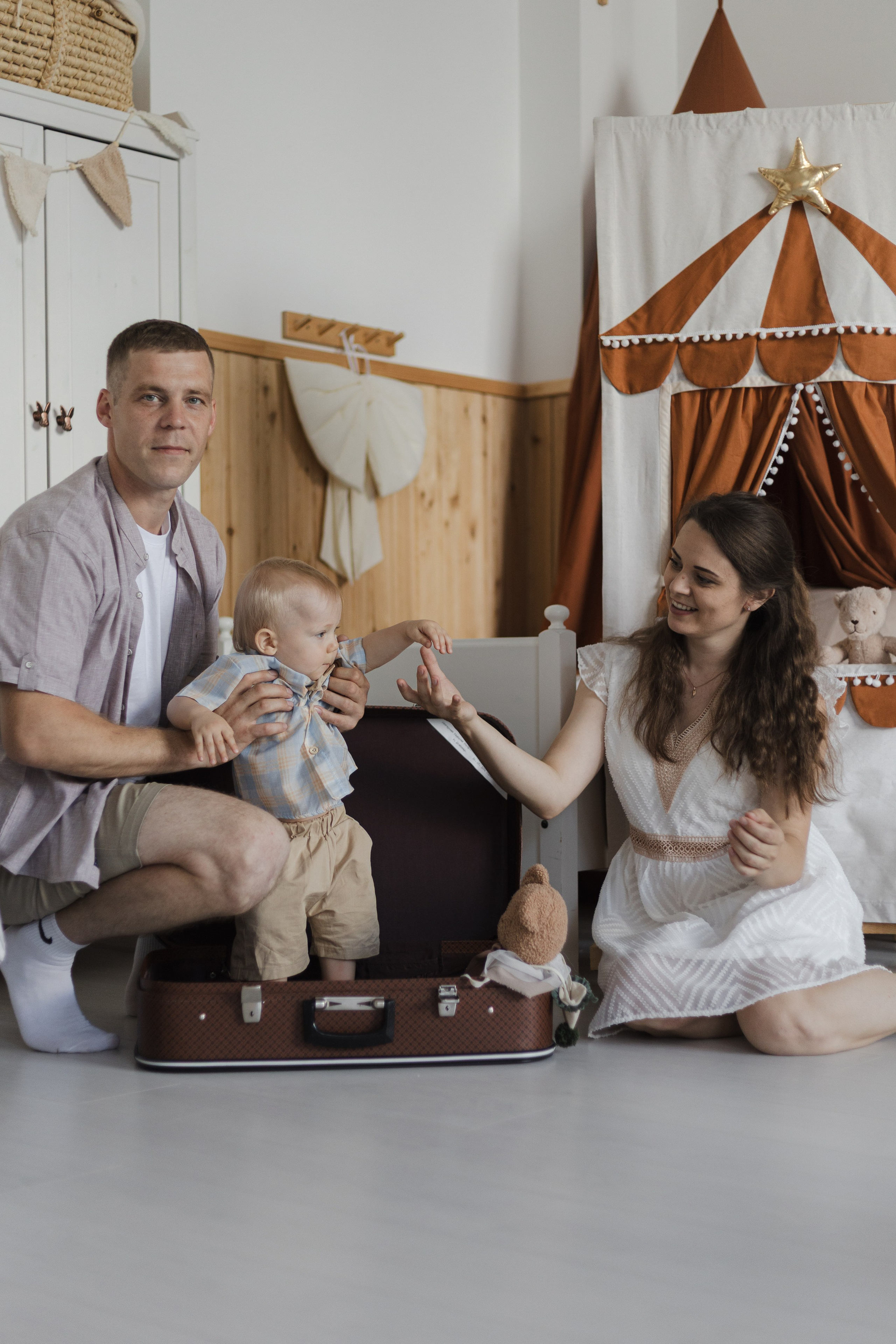 Студийная сьемка годовасия. Семейный и детский фотограф в Рязани Васюгова Мария