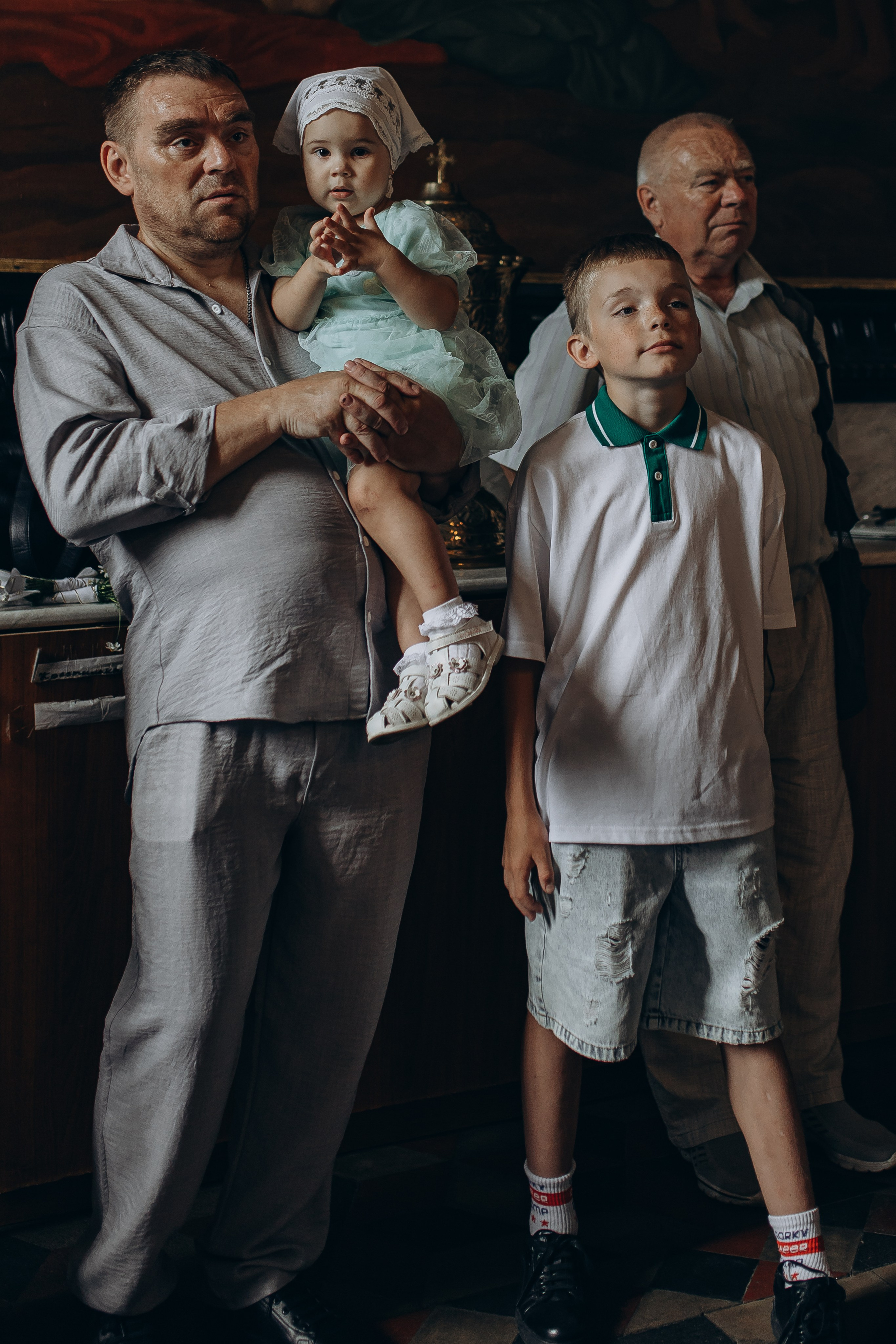 Крещение сестер в Борисоглебском соборе г. Рязани. Семейный и детский фотограф в Рязани Васюгова Мария