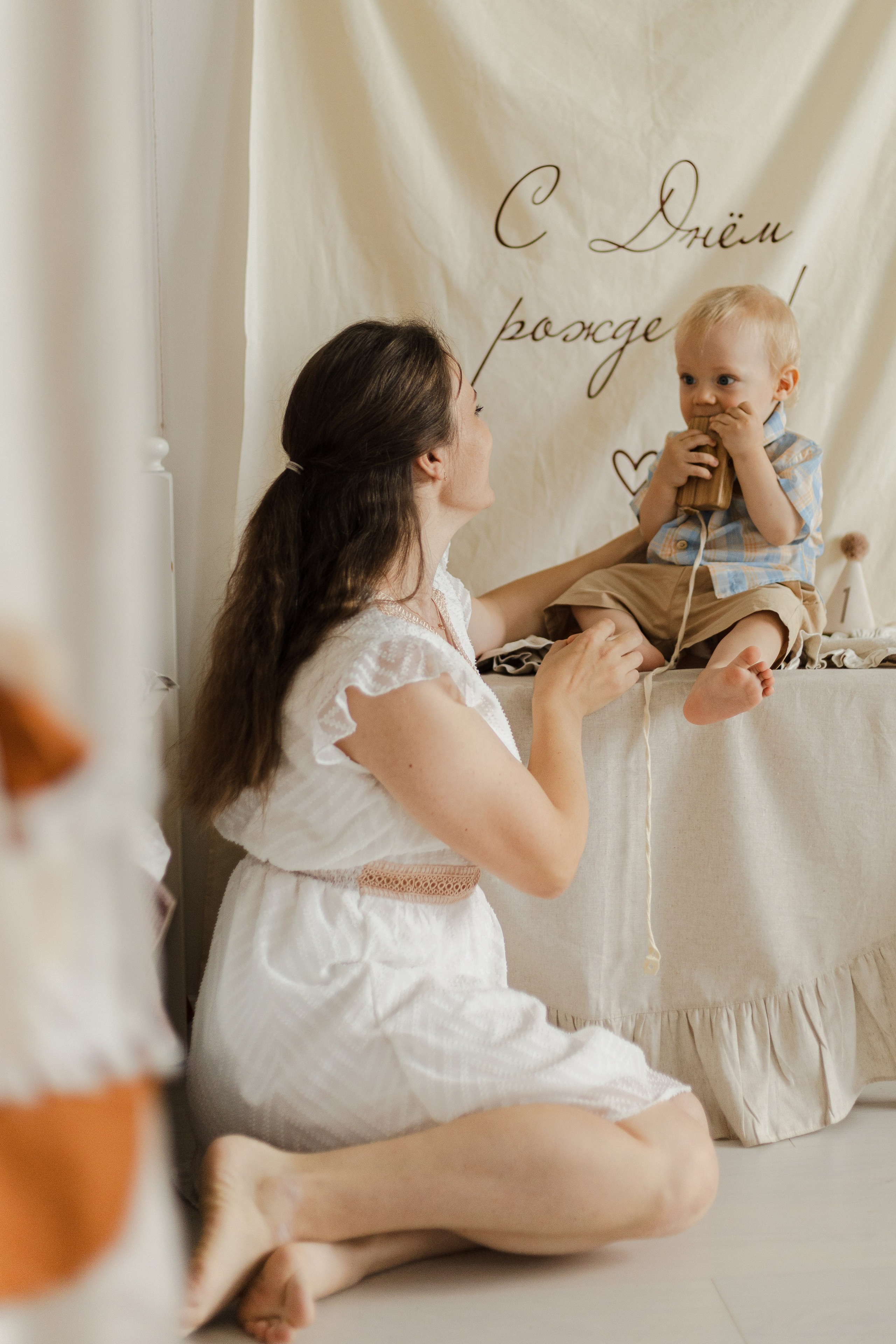 Студийная сьемка годовасия. Семейный и детский фотограф в Рязани Васюгова Мария