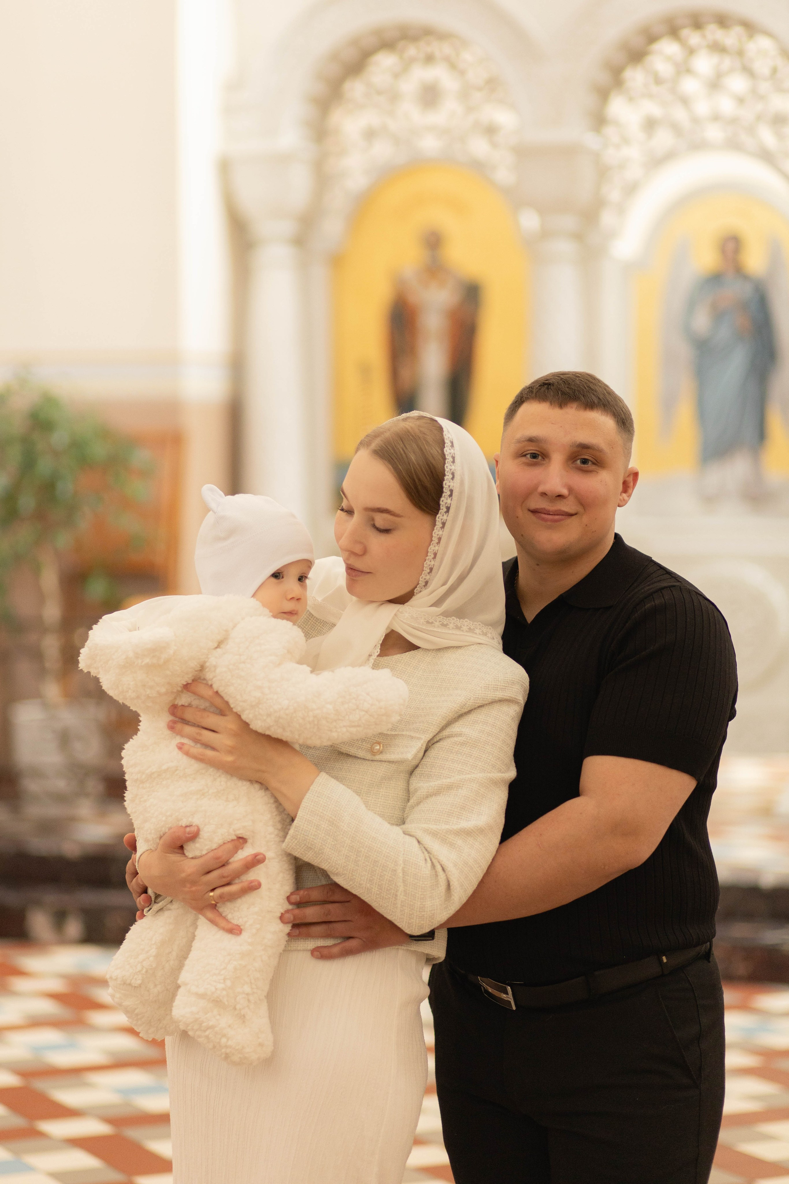 Крестины в храме Покрова Пресвятой Богородицы Сретения Господня г. Рязани. Семейный и детский фотограф в Рязани Васюгова Мария