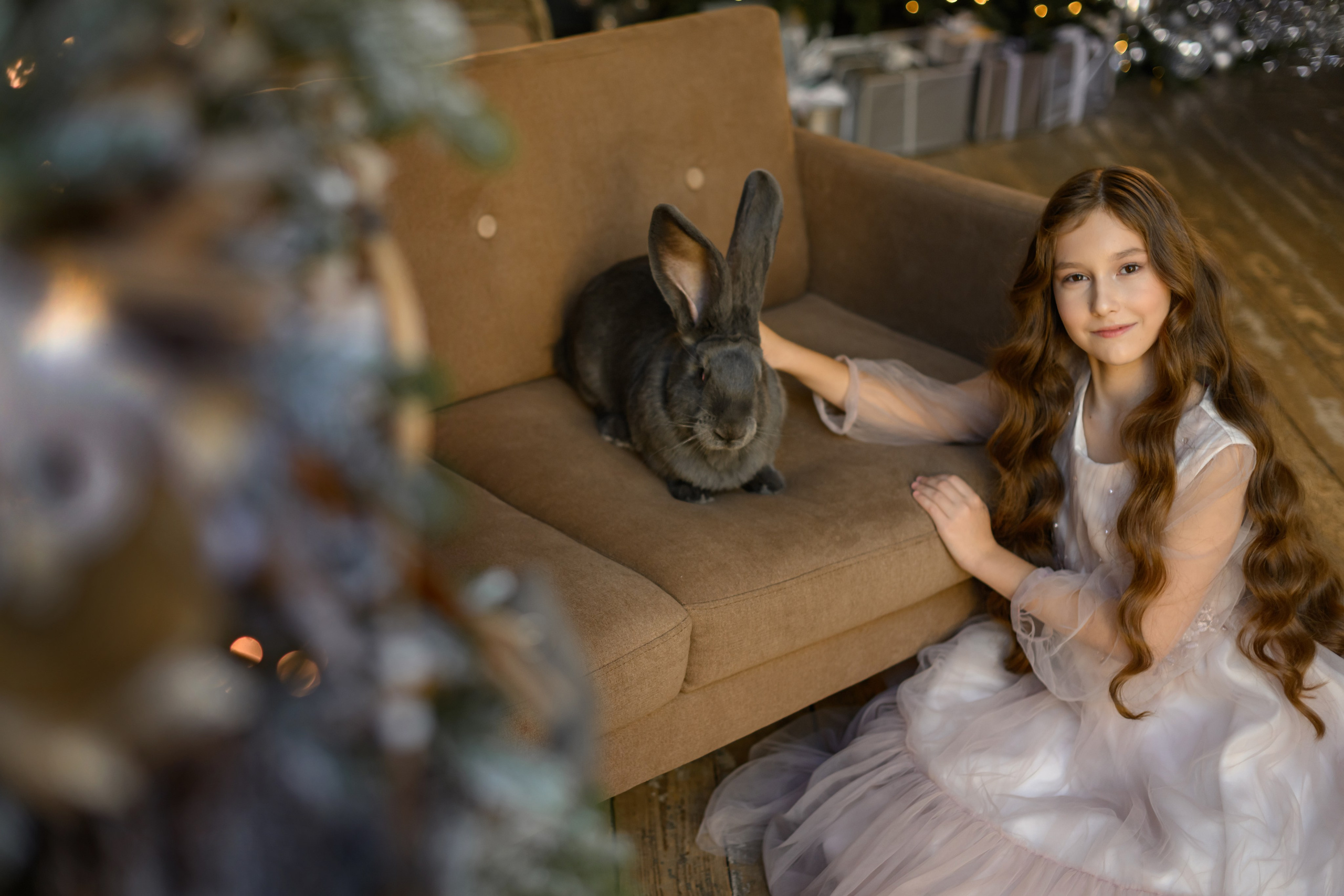 Фотосессия с кроликом