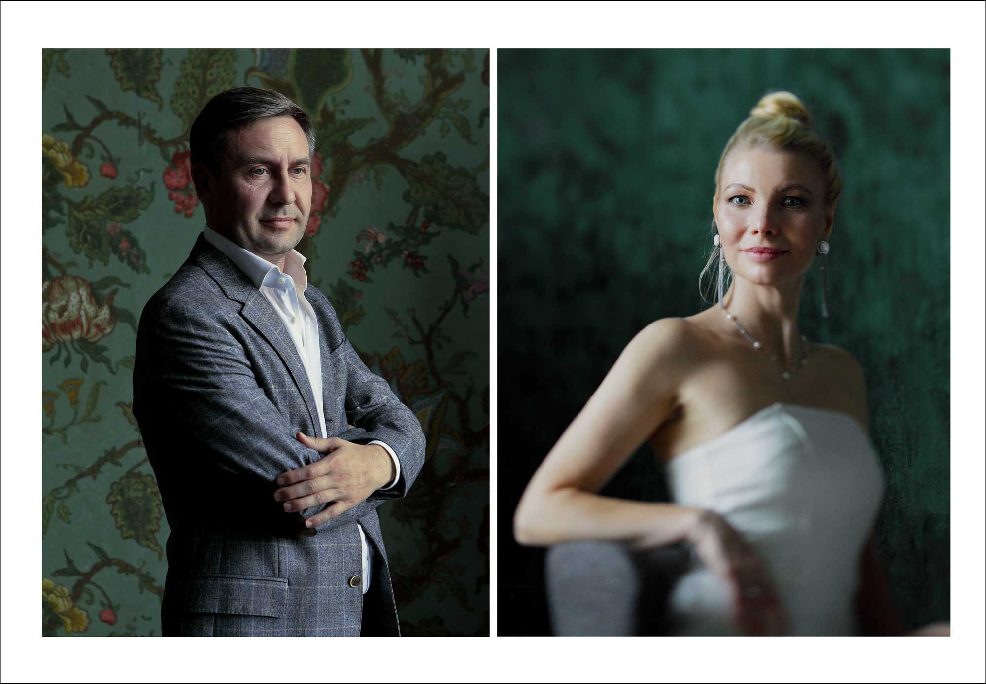 мужской портрет, женский портрет