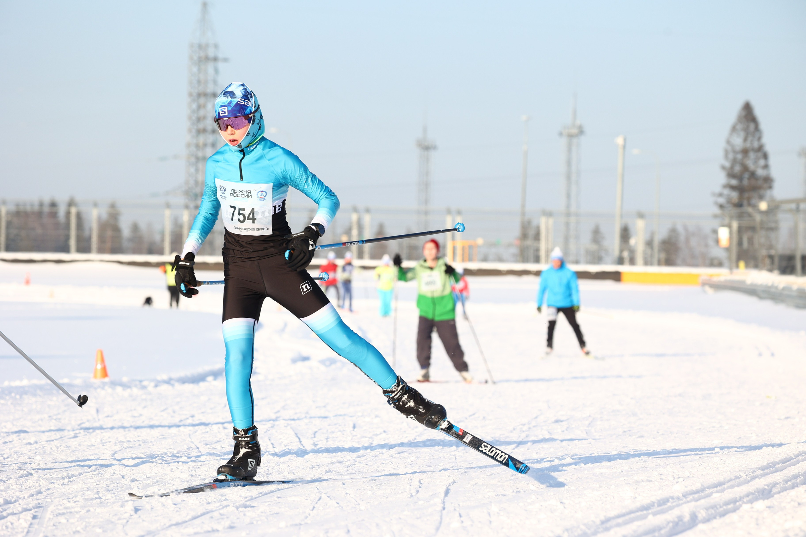 Лыжня России Игора Драйв 2025. Спортивный фотограф в Санкт-Петербурге Илья Vacool