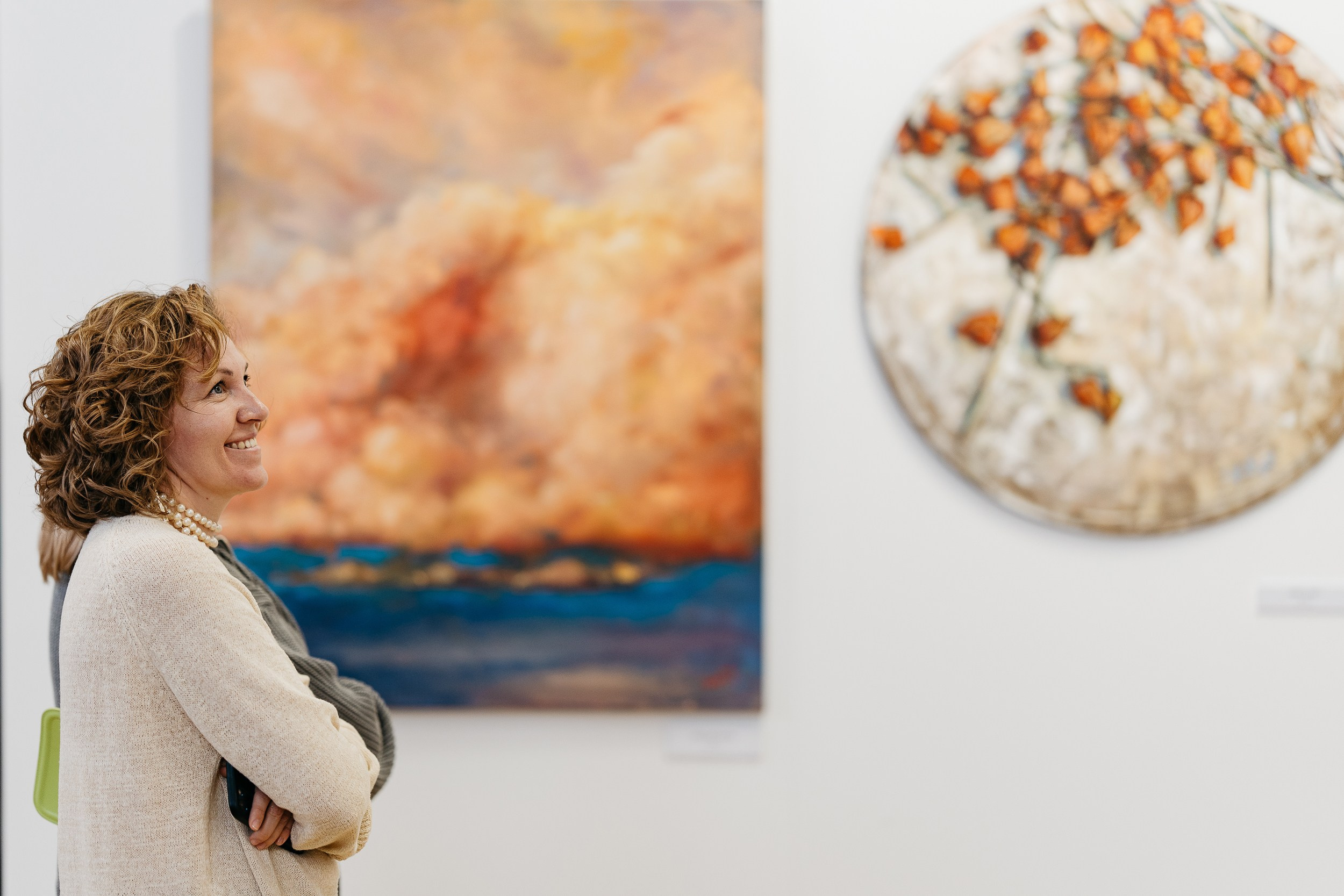 Открытие персональной выставки художника Марии Кулиной-Черкашиной «Возвращение в детство (пойдём, что покажу…)». Свадебный и репортажный фотограф Юров Дмитрий