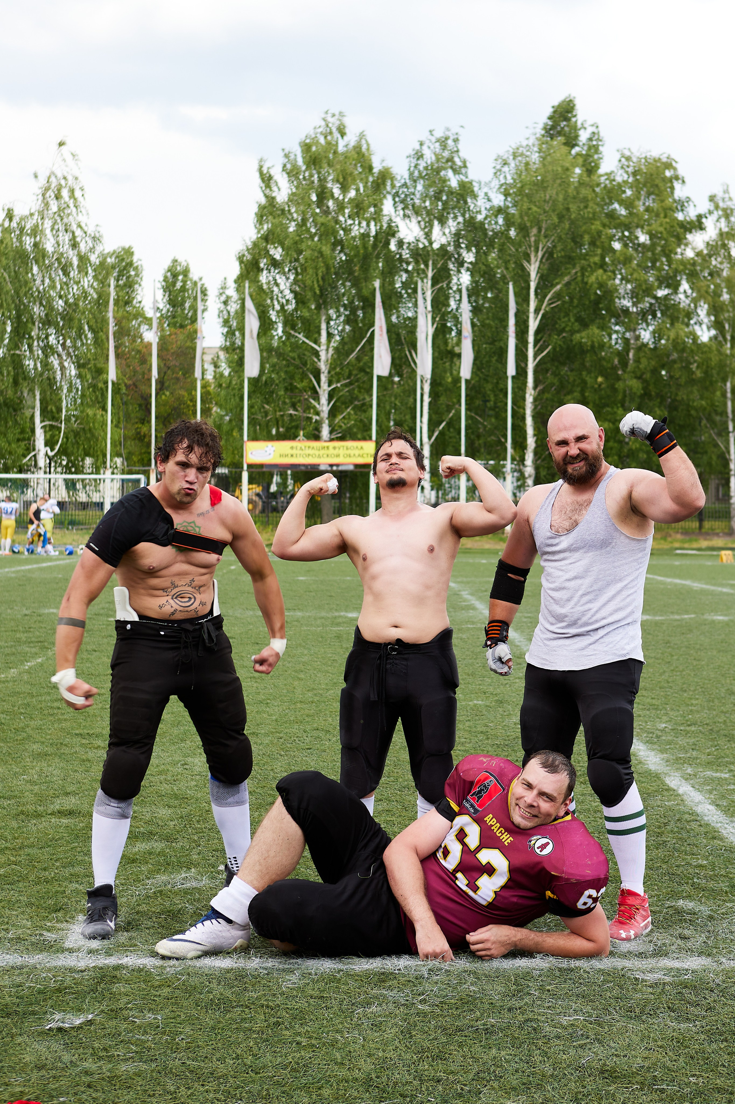 Американский футбол. Матч Чемпионата России — Апачи-Викинги. Светлана Родионова — фотограф спортивный и не только