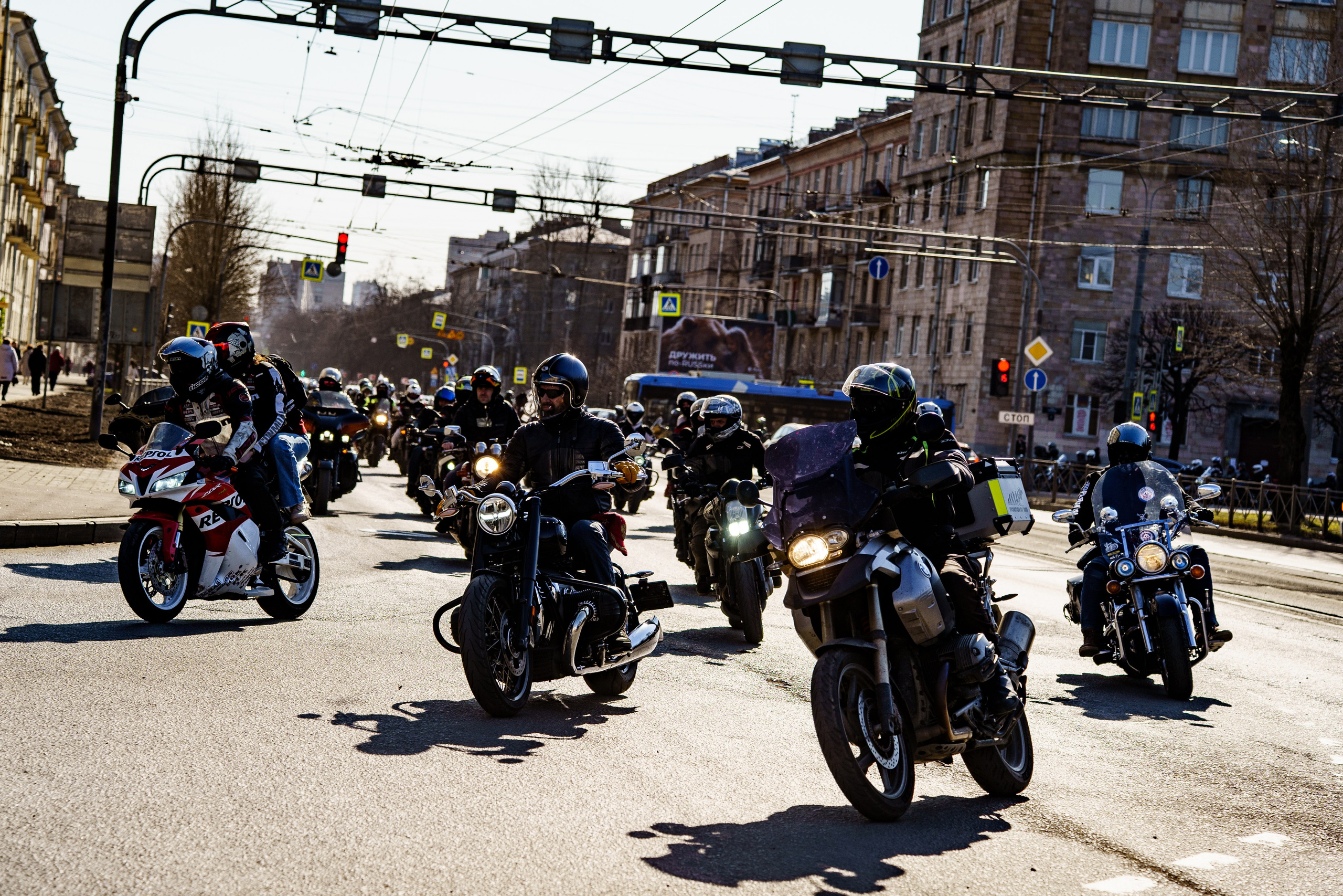 Прохват мотоклуба Norman Riders ч.1. Концертный и репортажный фотограф в Санкт-Петербурге Слава Пахомов