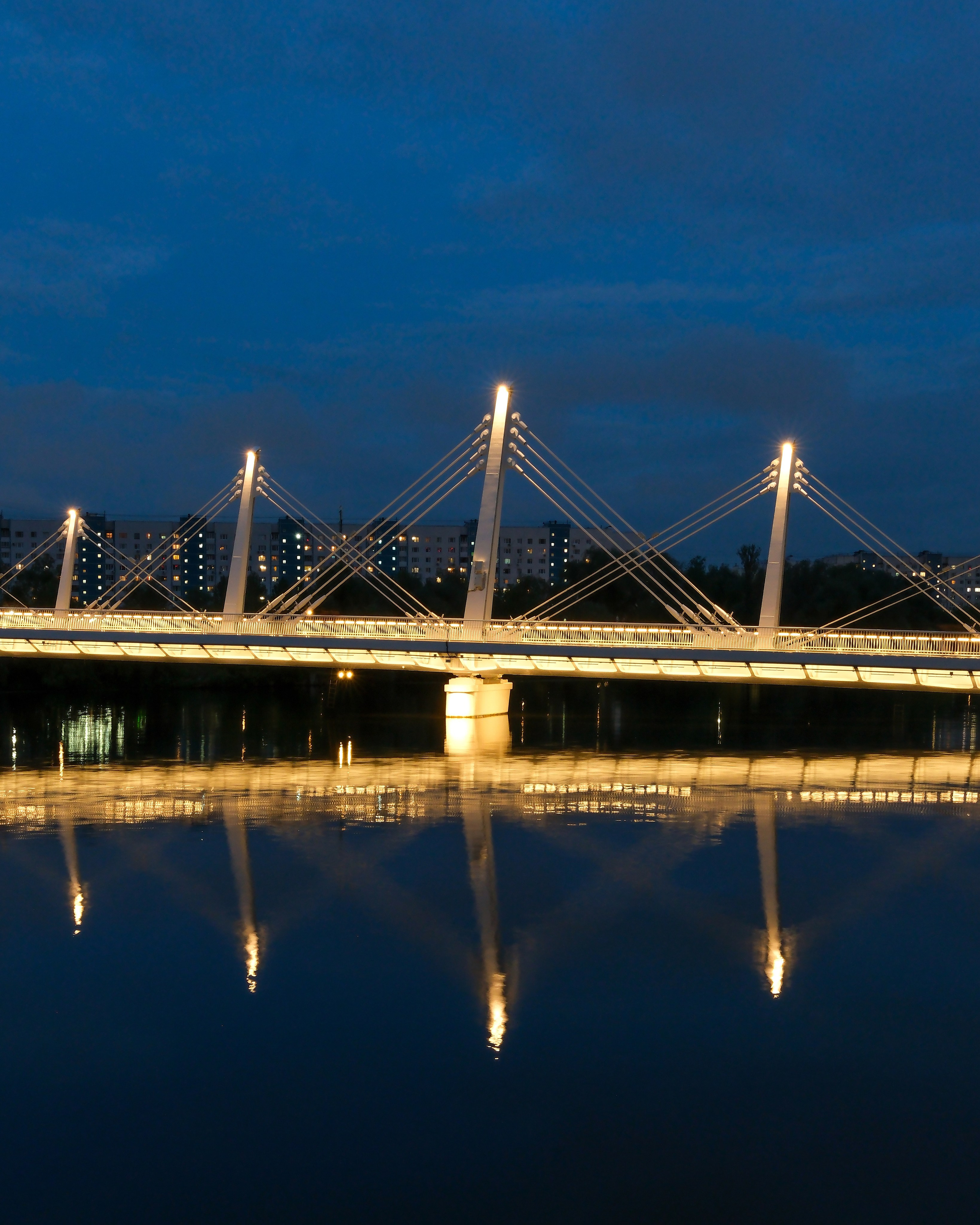 Мост через Нагатинский затон. Михаил Мулач | Архитектурный фотограф