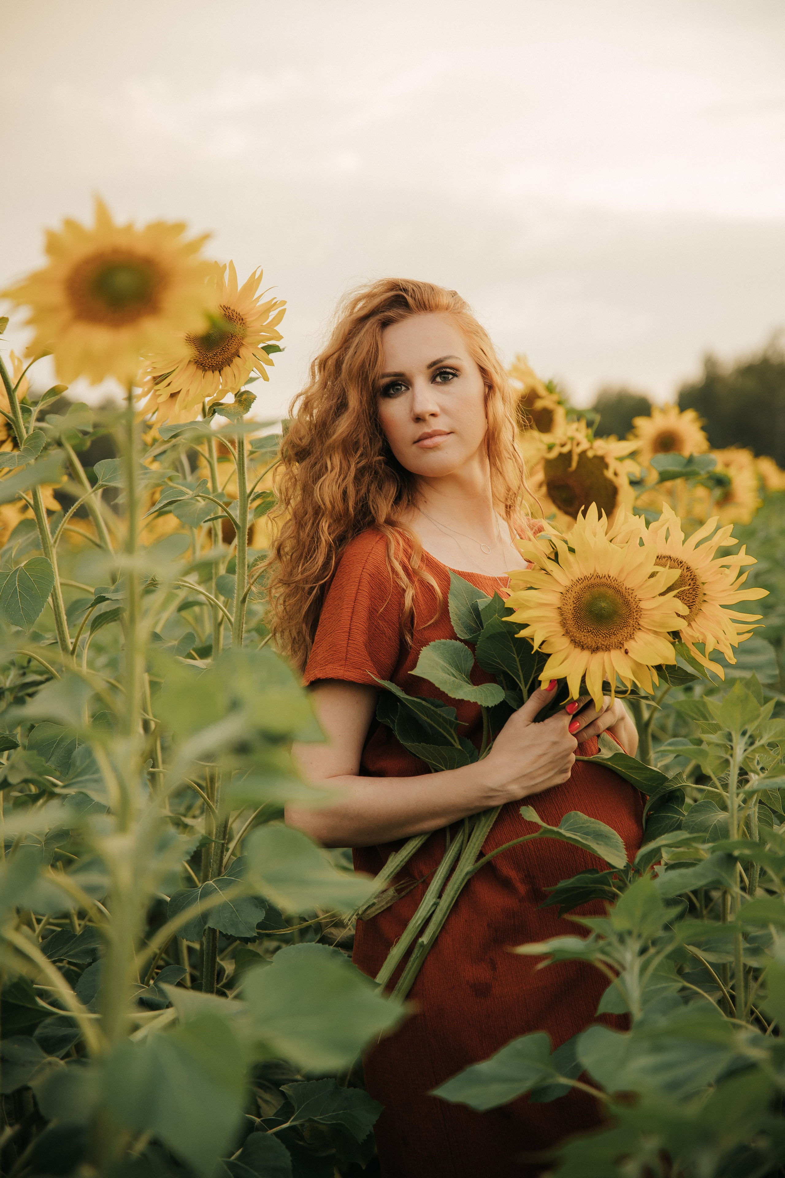 Лена и подсолнухи. Семейный и свадебный фотограф в Челябинске Юлия Софьина