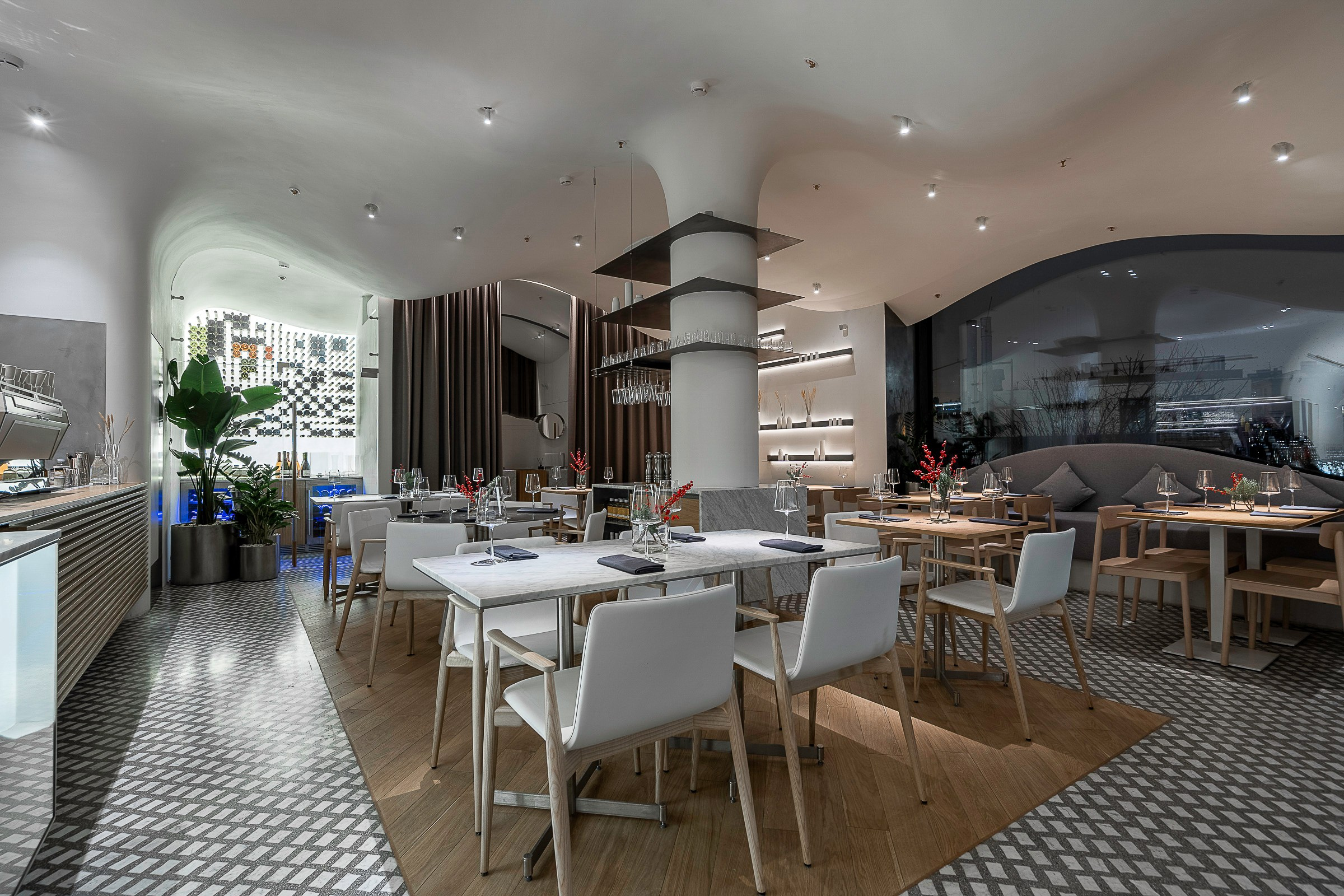 Ресторан Забыли сахар One Trinity Place. Интерьерный фотограф Мария Моисеева