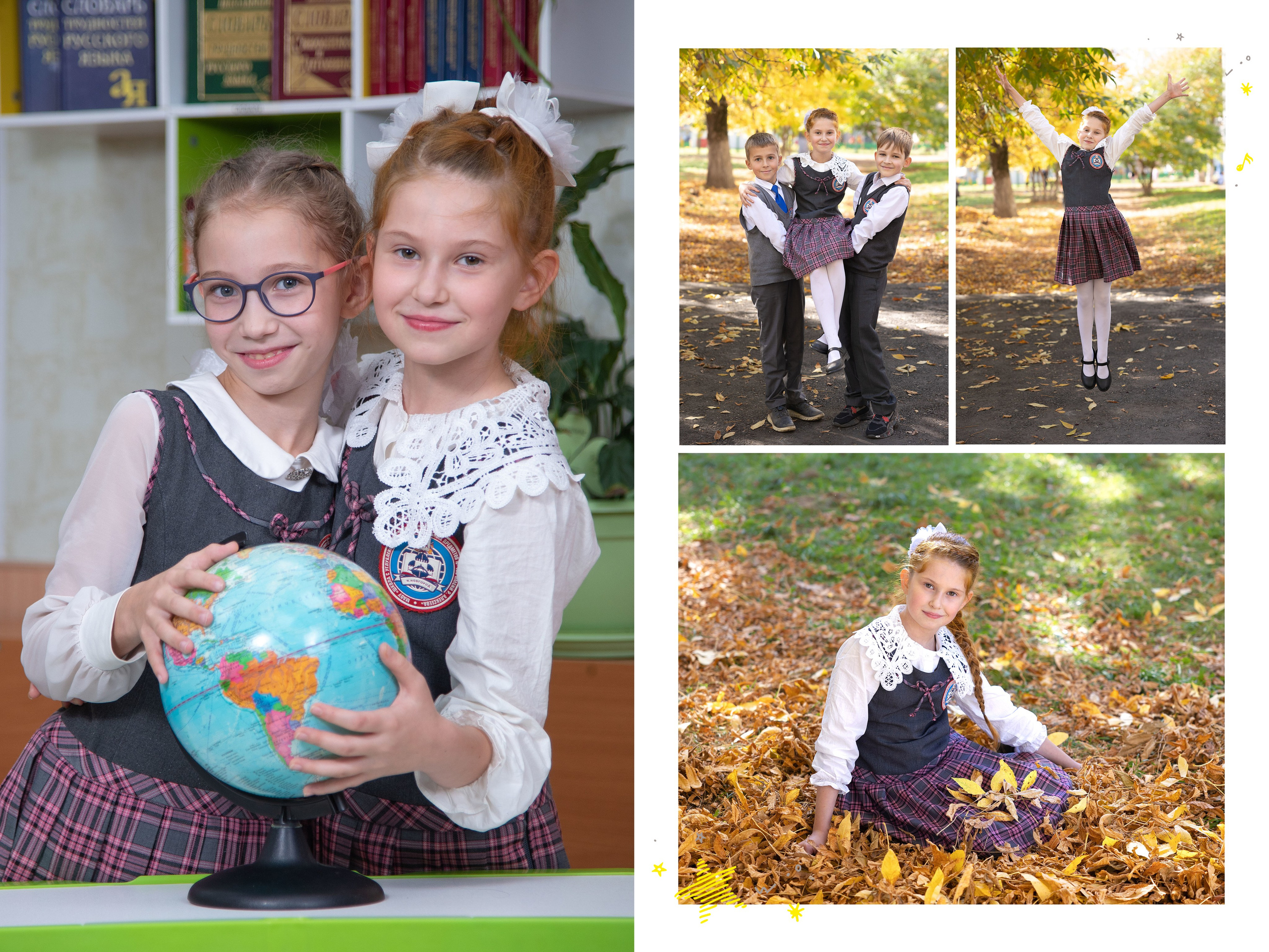 Выпускные альбомы для начальной школы (1-4 классы) в Нижнем Новгороде. Лапшина Юлия — школьный фотограф в Нижнем Новгороде. Выпускные альбомы