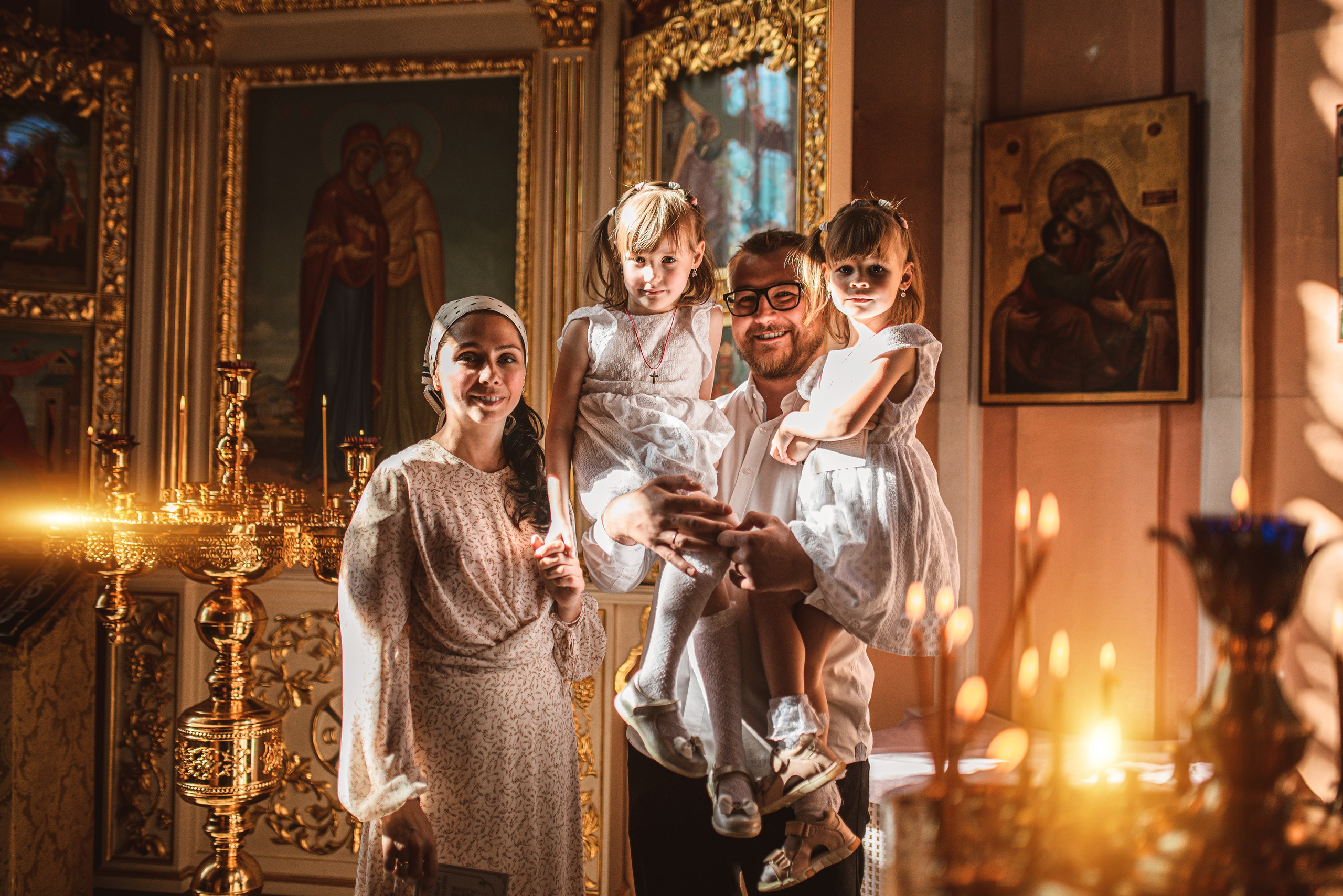 Крещение. Двойняшки. Семейный и детский фотограф в Санкт-Петербурге Светлана Юрьева