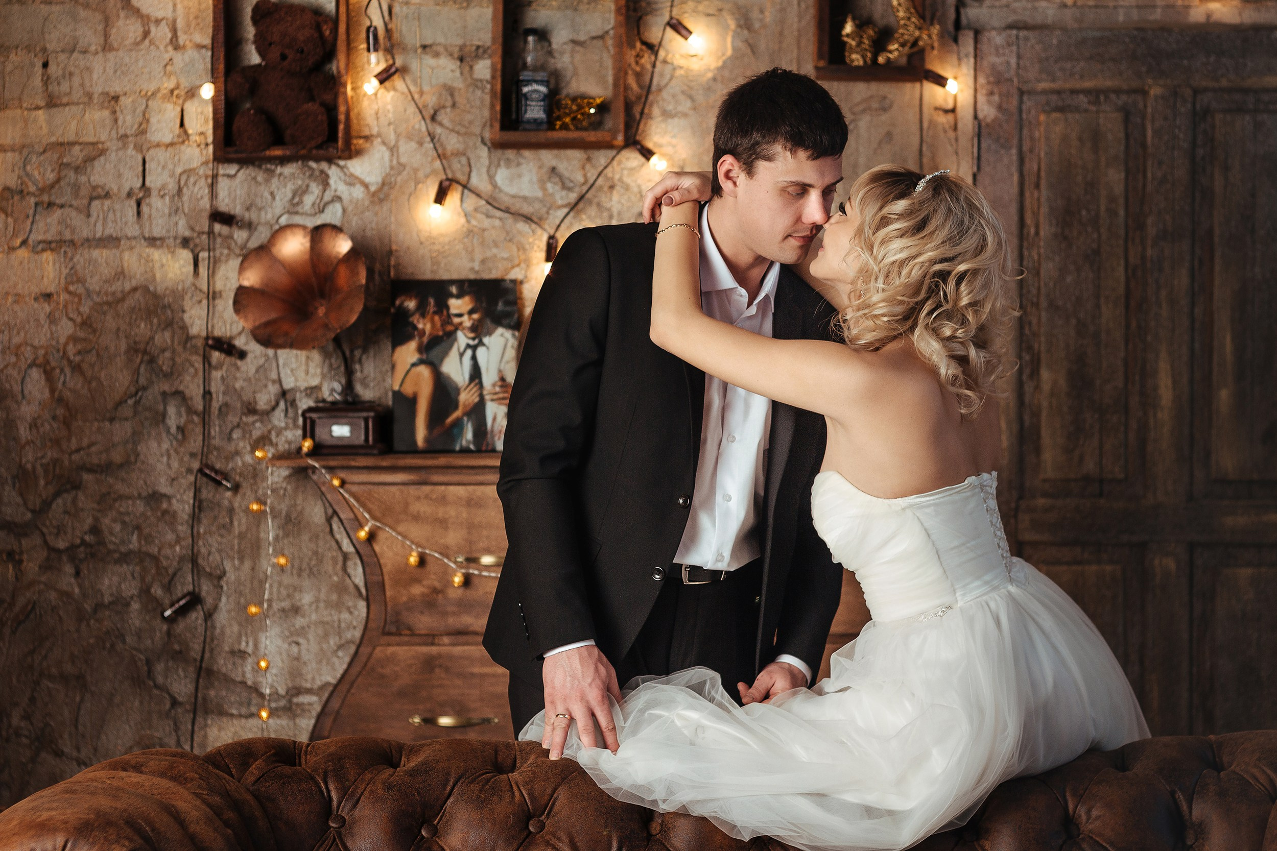 Свадебная фотосессия в студии. Фотограф Павел Герасименко