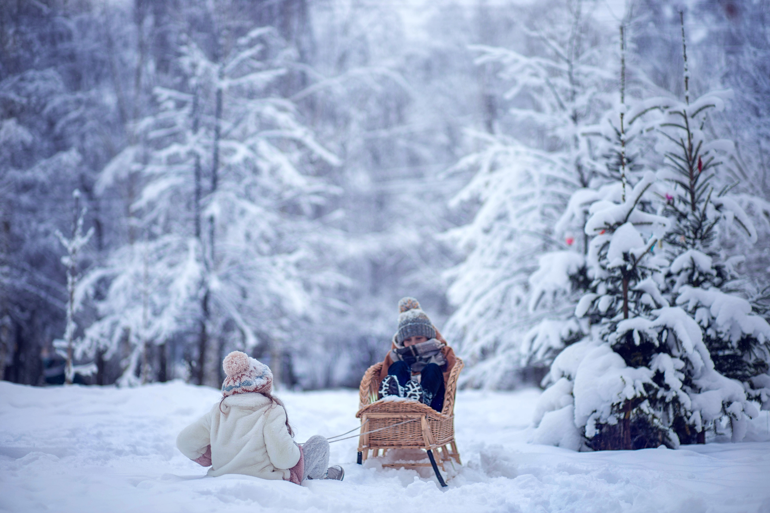 Зимняя прогулка в Рождество. Детский и семейный фотограф в Твери Ольга Крестьянинова