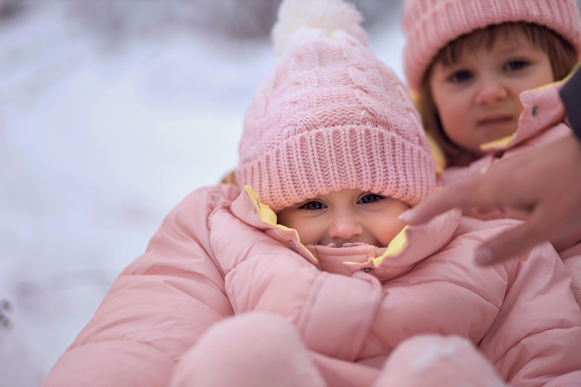 Зимняя съёмка в лесу для Олеси и её семьи. Детский и семейный фотограф в Твери Ольга Крестьянинова