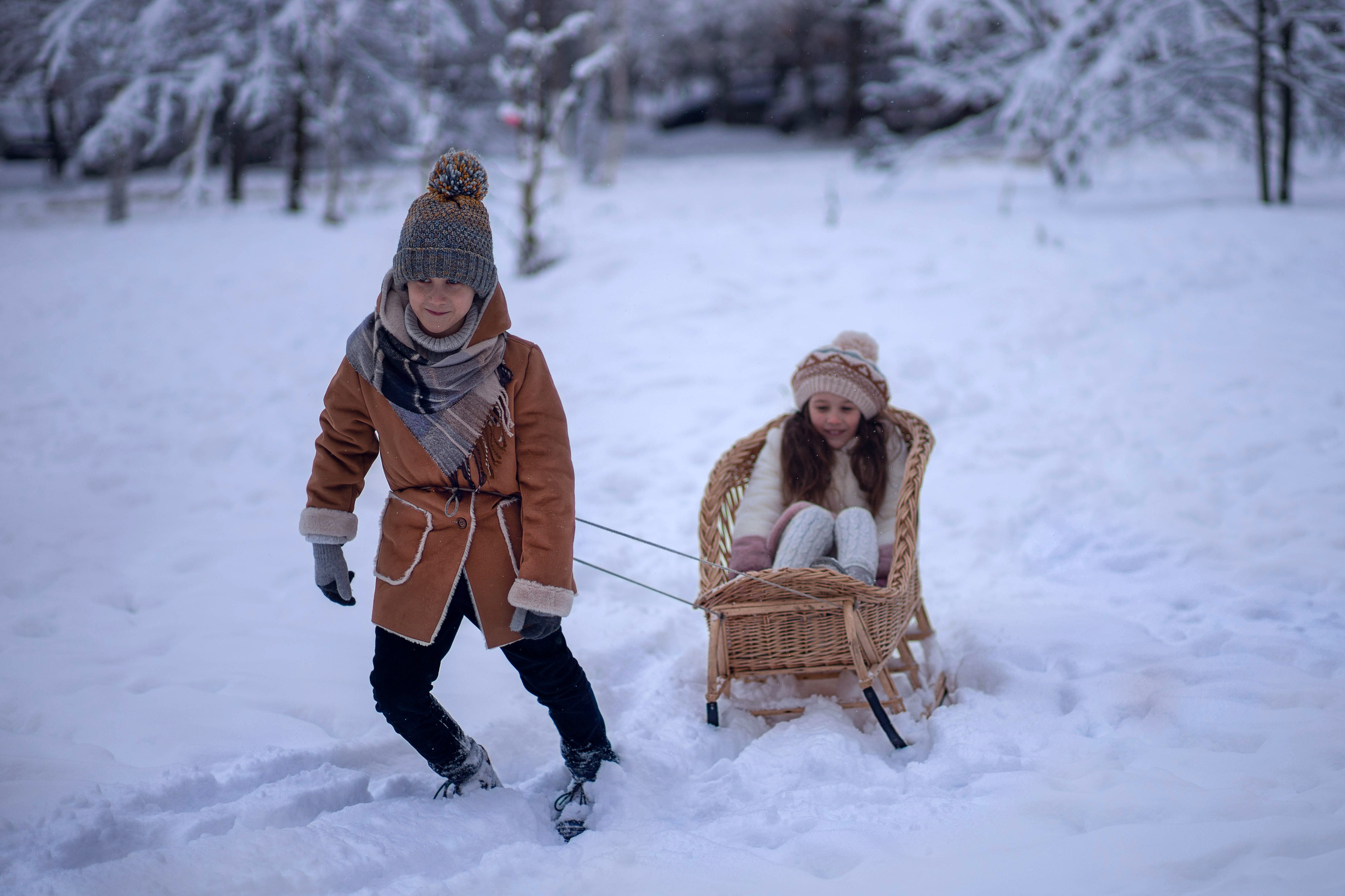 Зимняя прогулка в Рождество. Детский и семейный фотограф в Твери Ольга Крестьянинова