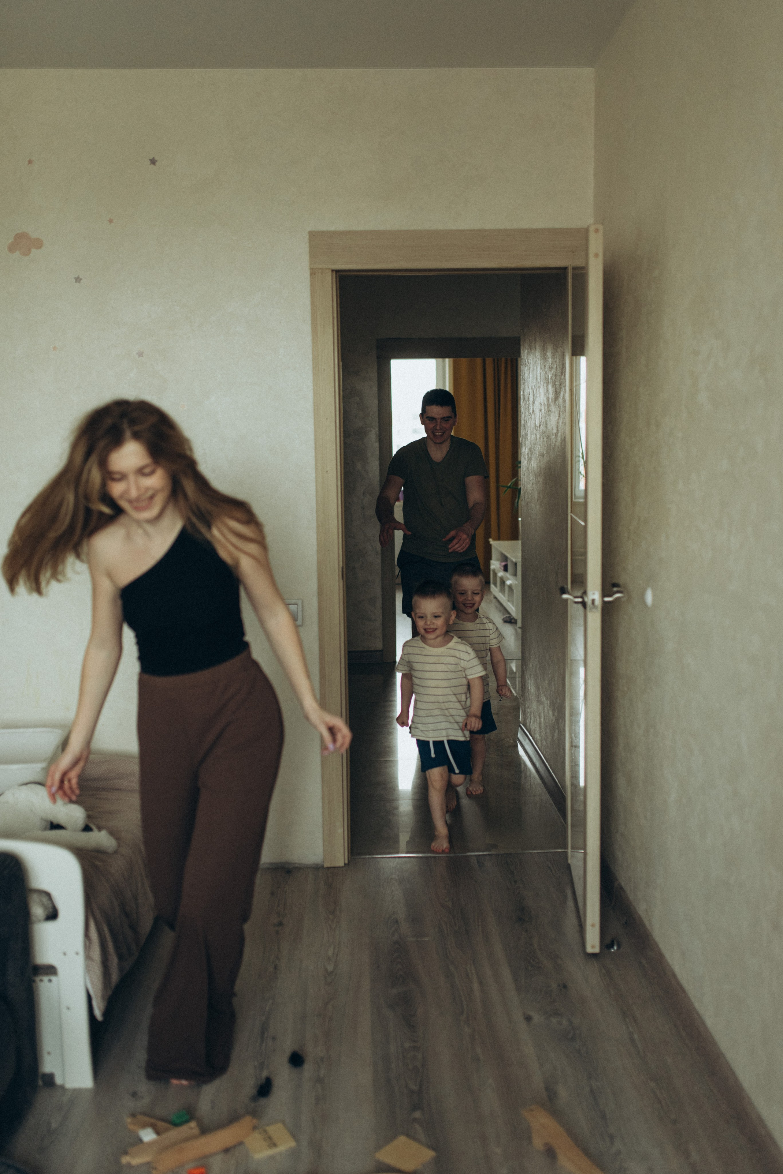 Веселая домашняя съемка. Семейный фотограф в Москве Екатерина Север