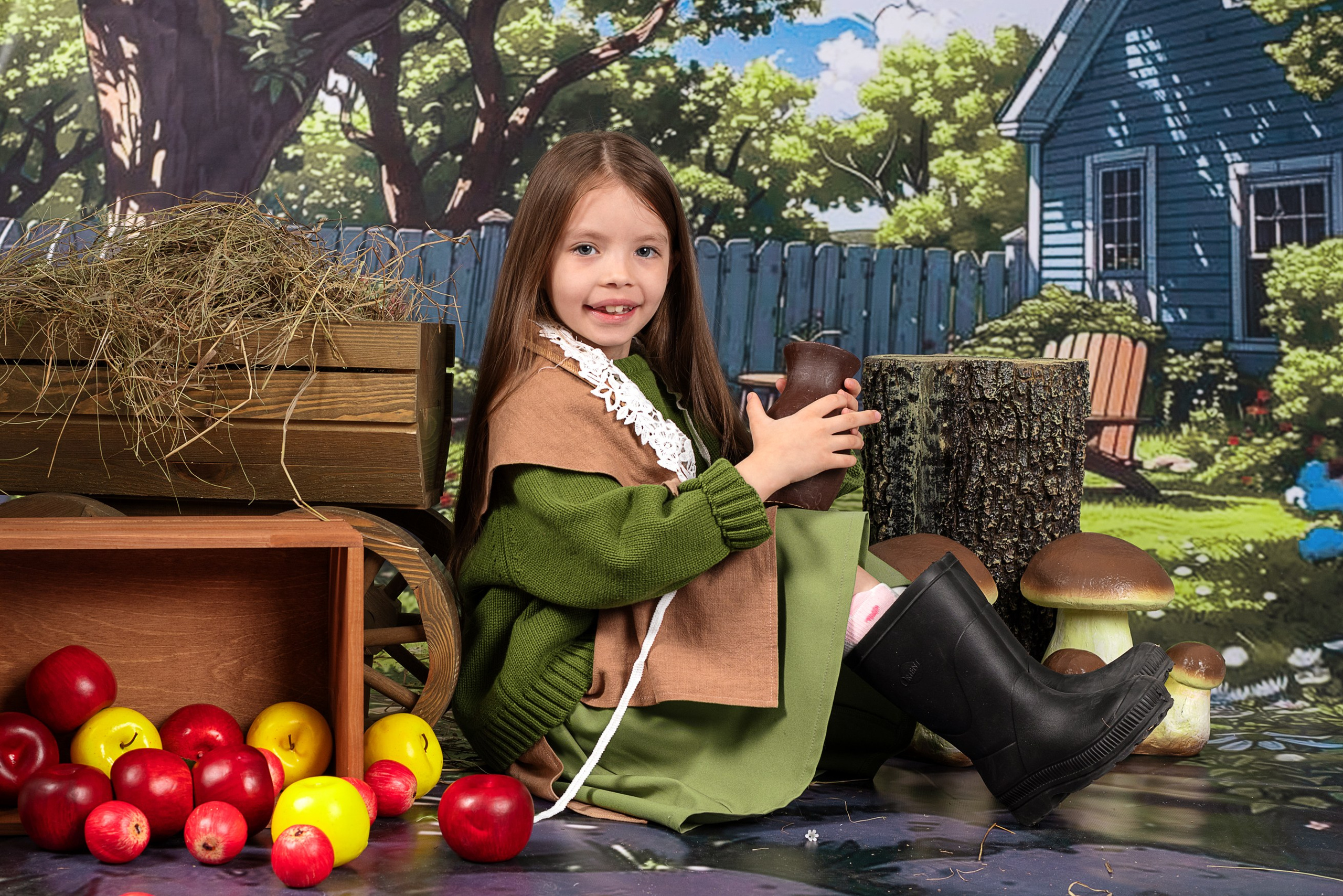 Сюжет «Деревенька». Детская фотостудия Виктории Шараповой