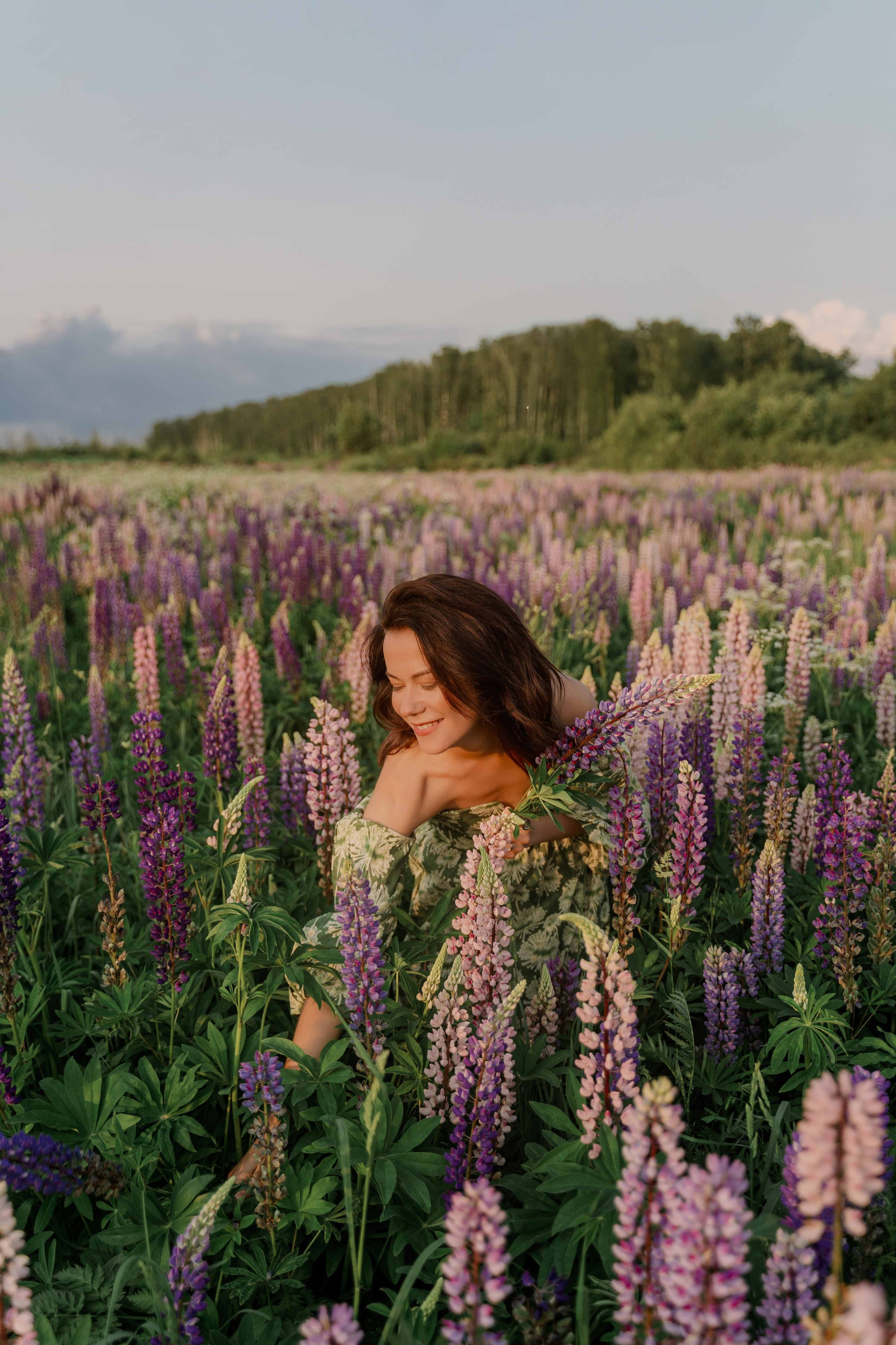 Наташа и люпины. Фотограф и видеограф в Москве и Абу Даби Мария Кулагина