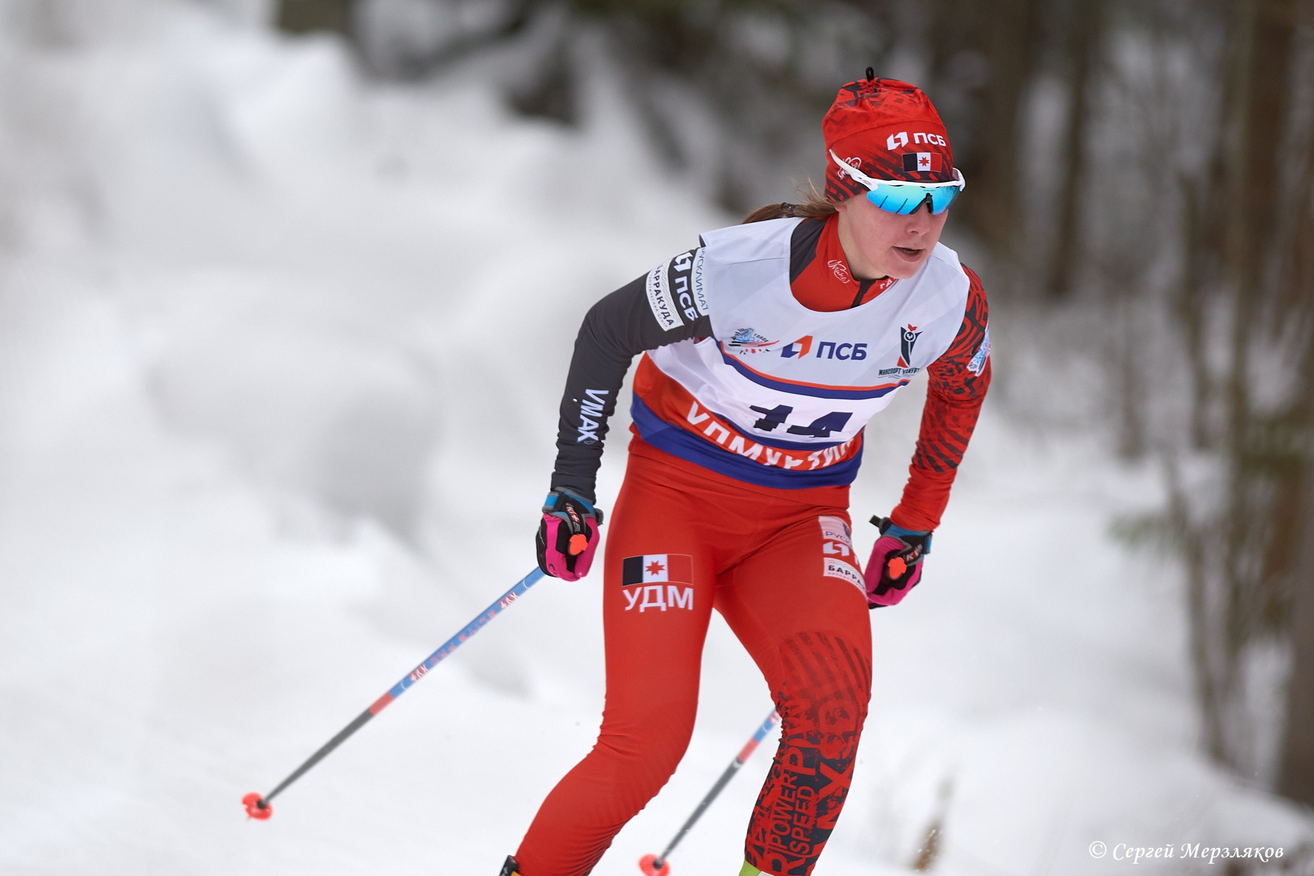 Всероссийские соревнования по лыжным гонкам на призы ЗМС Галины Кулаковой. Спортивный репортажный фотограф в Ижевске Сергей Мерзляков