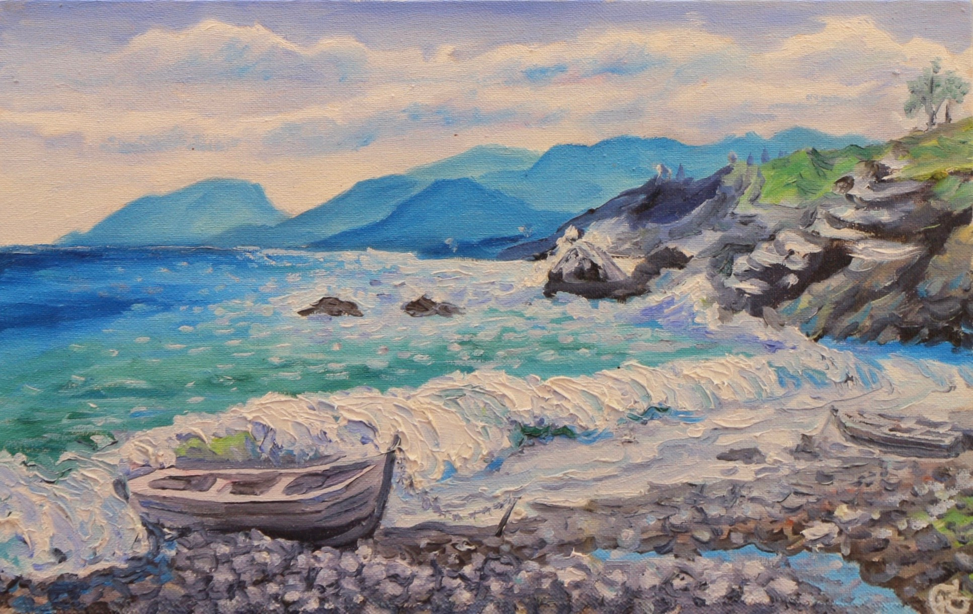 Морские пейзажи. Продажа картин маслом на холсте в г. Ялта