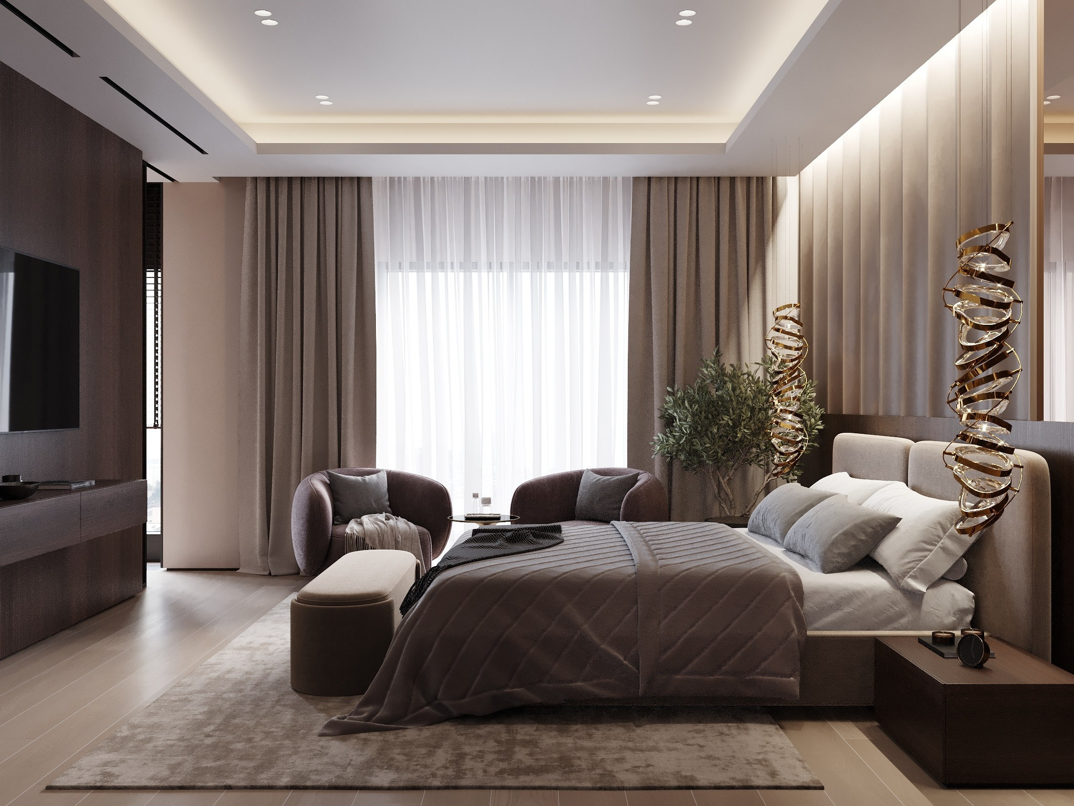 ЖК Аквамарин 186.0 кв.м. Дизайнер интерьера и 3D визуализатор Ванчугова Ольга