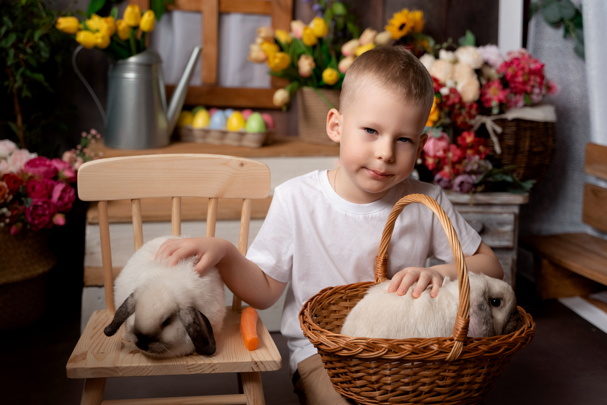 Пасхальные фотопроекты с кроликами. Семейный и детский фотограф в Сыктывкаре Маргарита Юдина