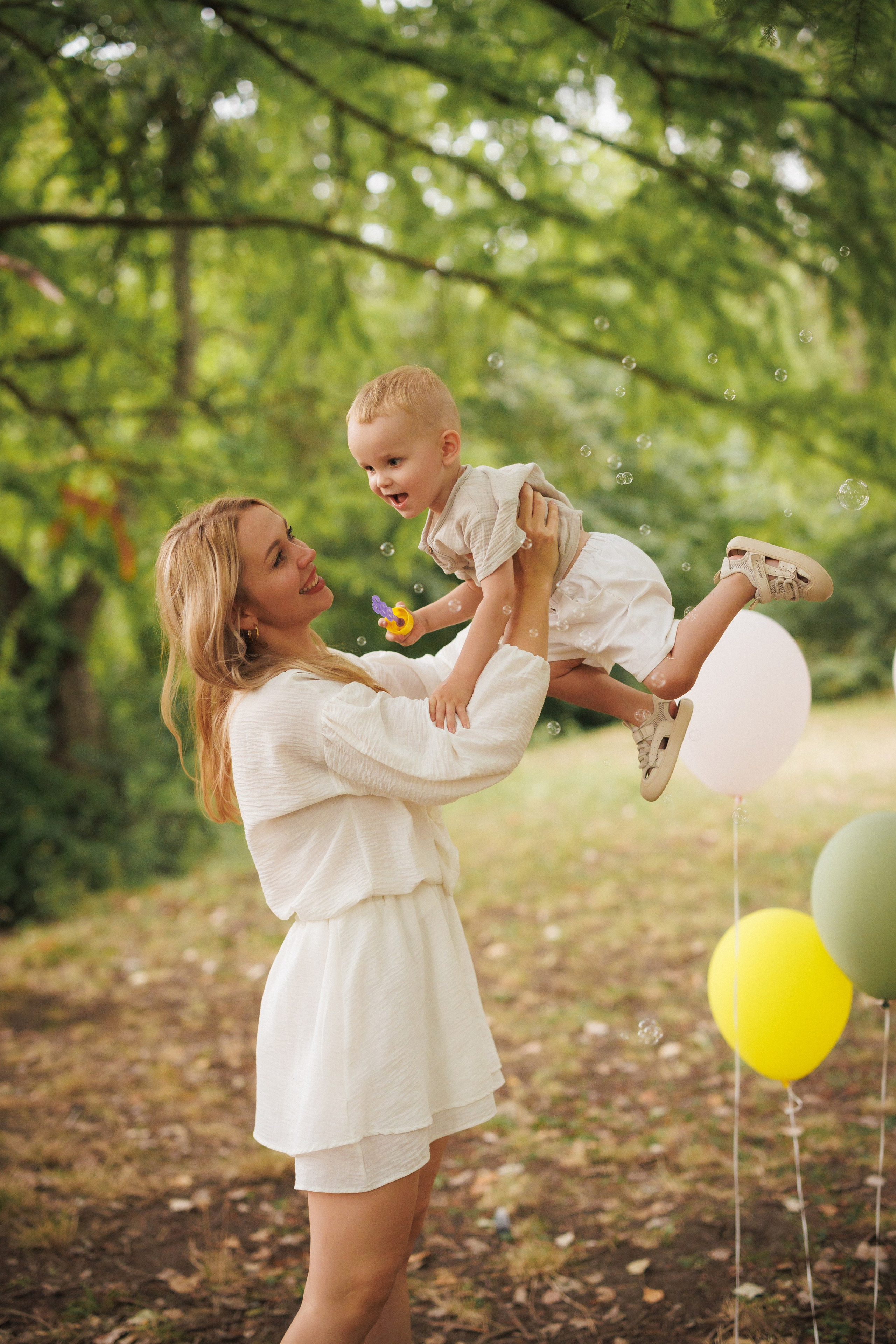 Детская, семейная фотосессия для именинников в парке, город Краснодар. Семейный и детский фотограф в Краснодаре Анна Трашкова