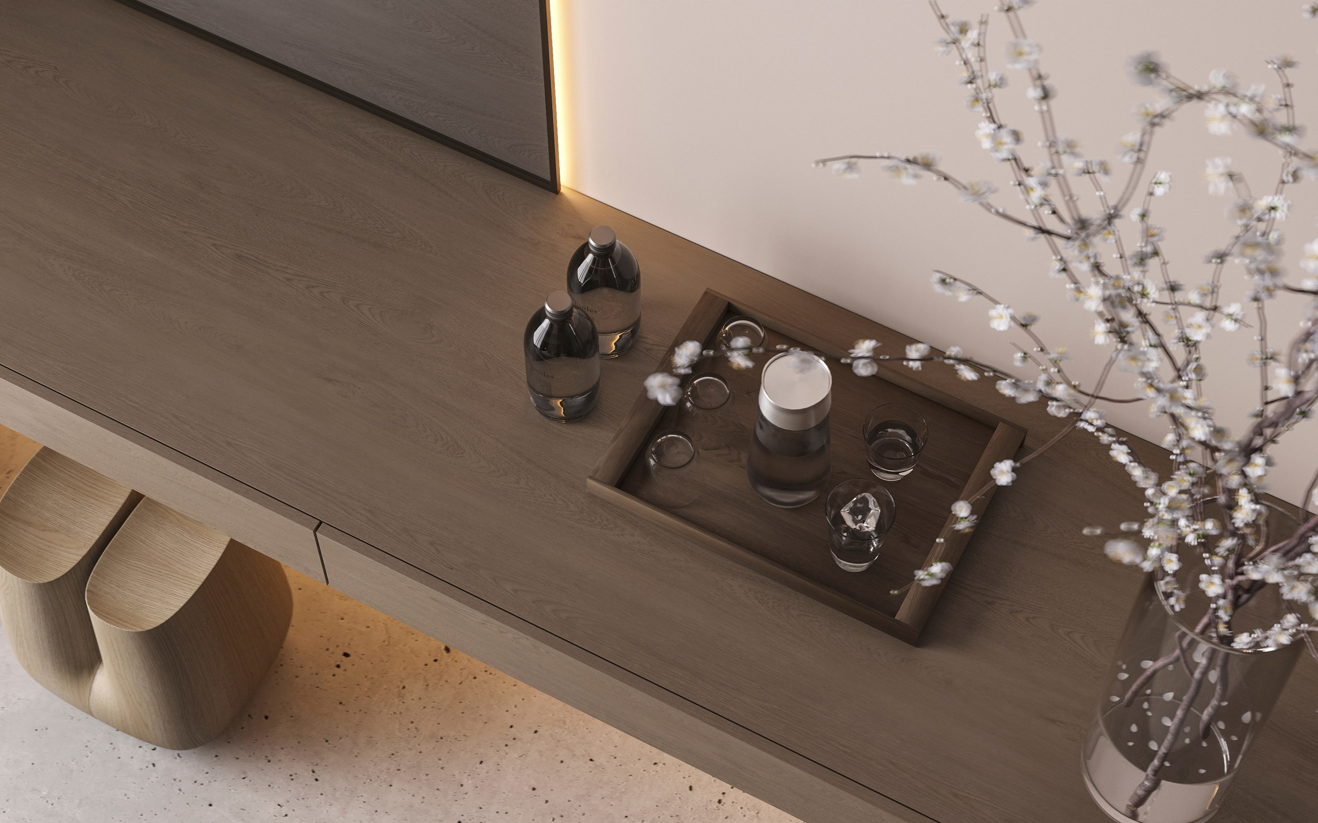 LUXURIOUS SIMPLICITY | BEIGE CONCEPT. Interior Visualization by Valerie Stetyukevich