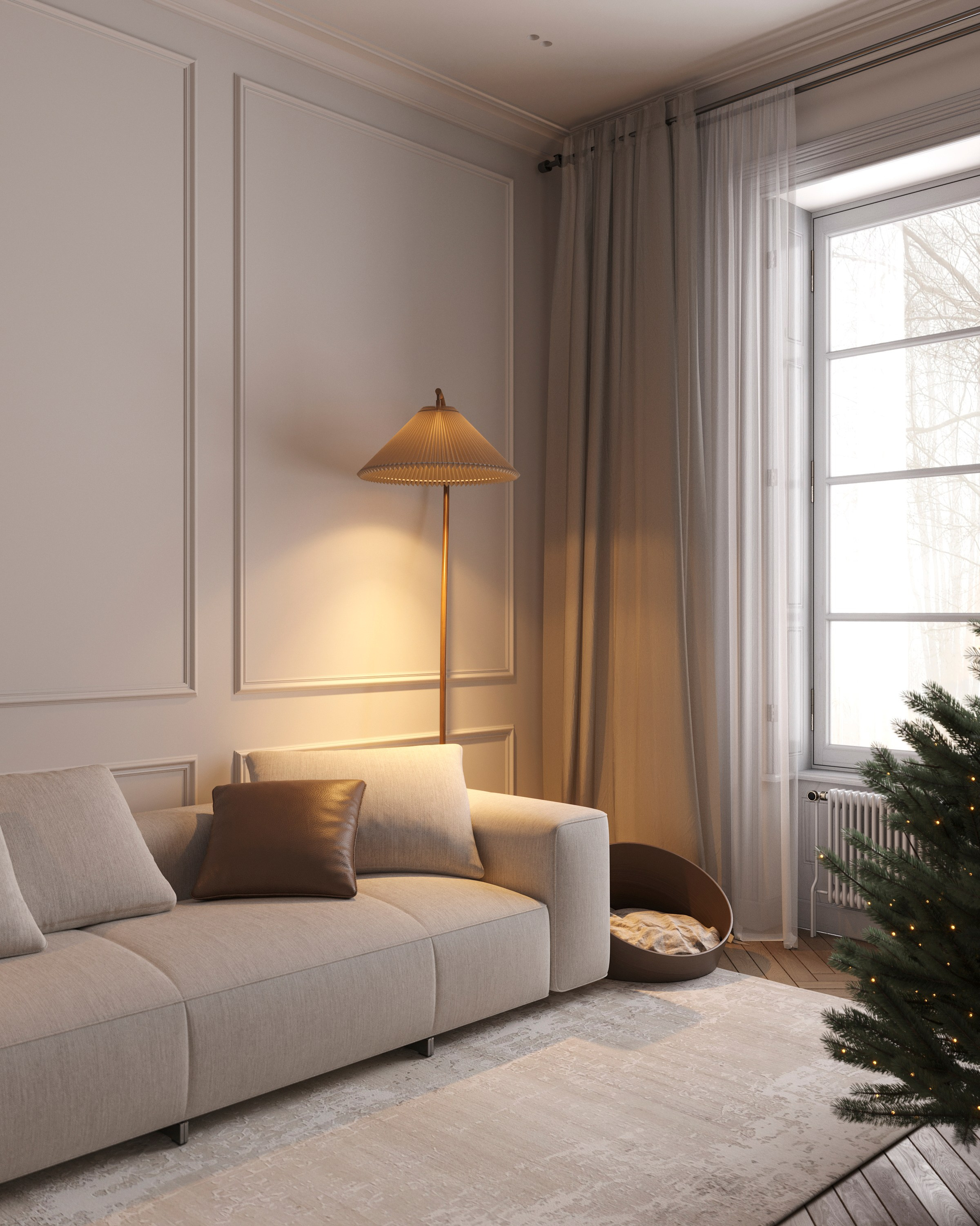CHRISTMAS CHARM | DESIGNER ANNE KIREEVA. Interior Visualization by Valerie Stetyukevich