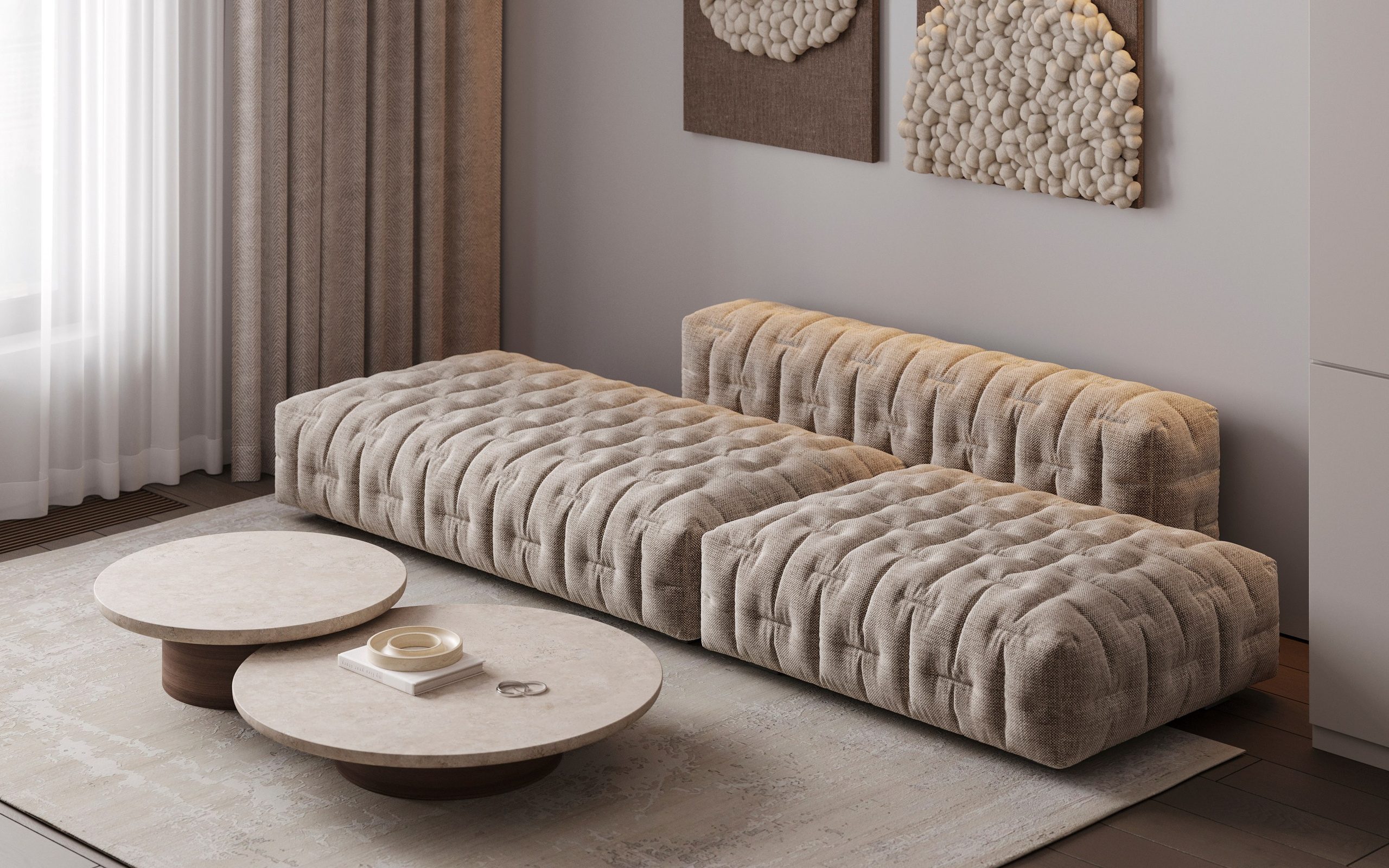 CLOUD MINIMAL | DESIGNER ANNE KIREEVA. Interior Visualization by Valerie Stetyukevich