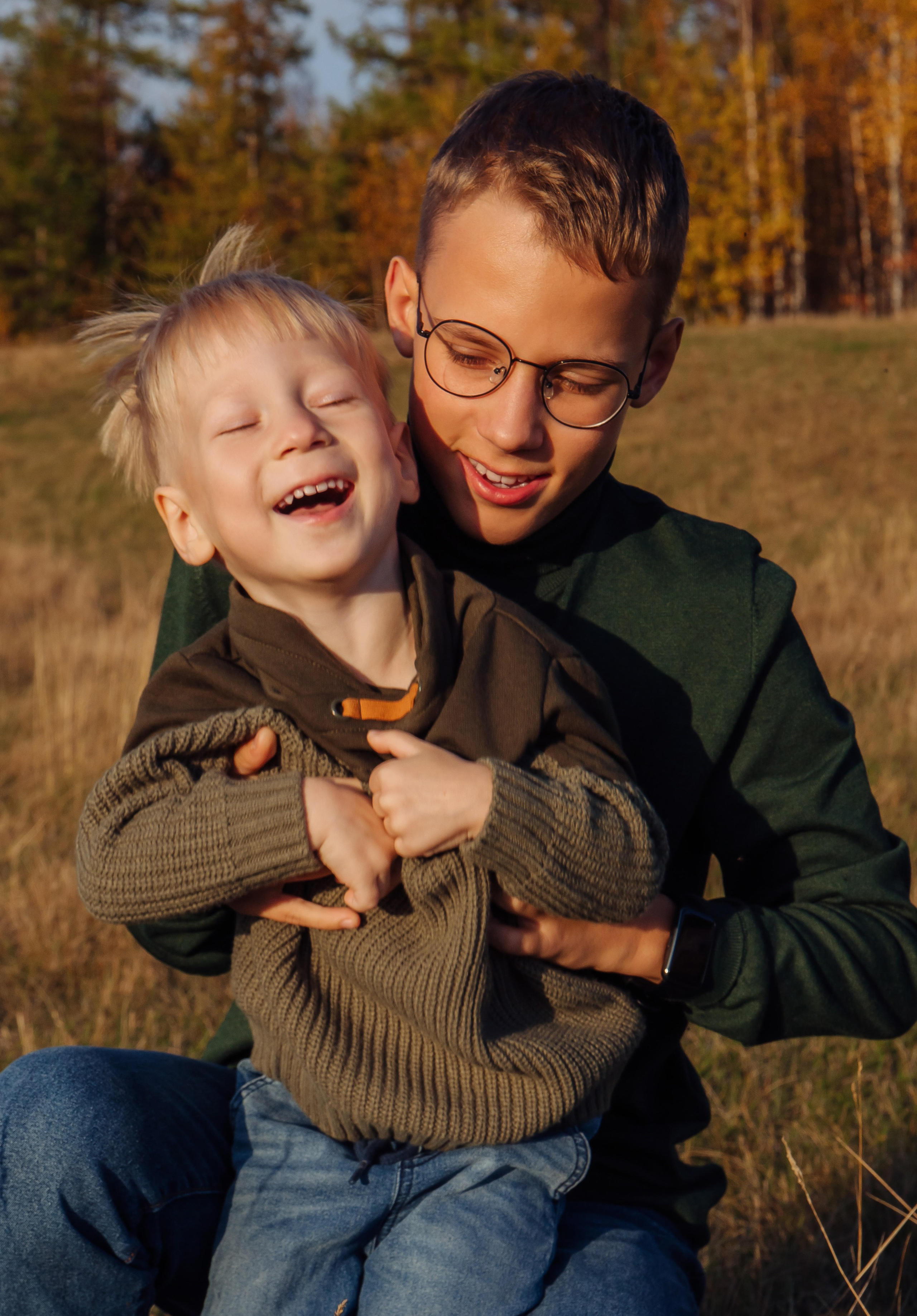 Олеся с семьей