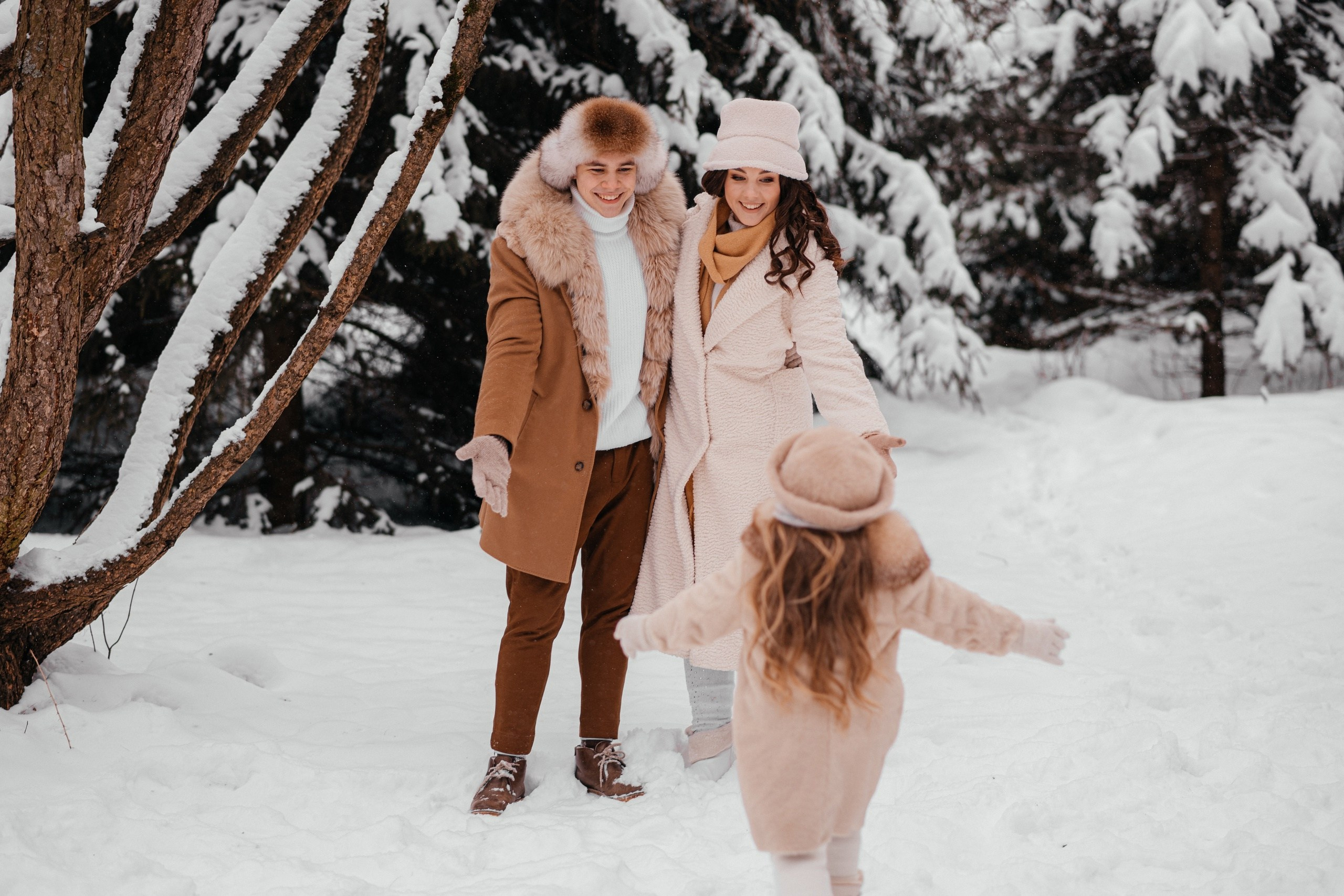 В снежном лесу. Фотограф текстиля в Москве Ольга Иванова