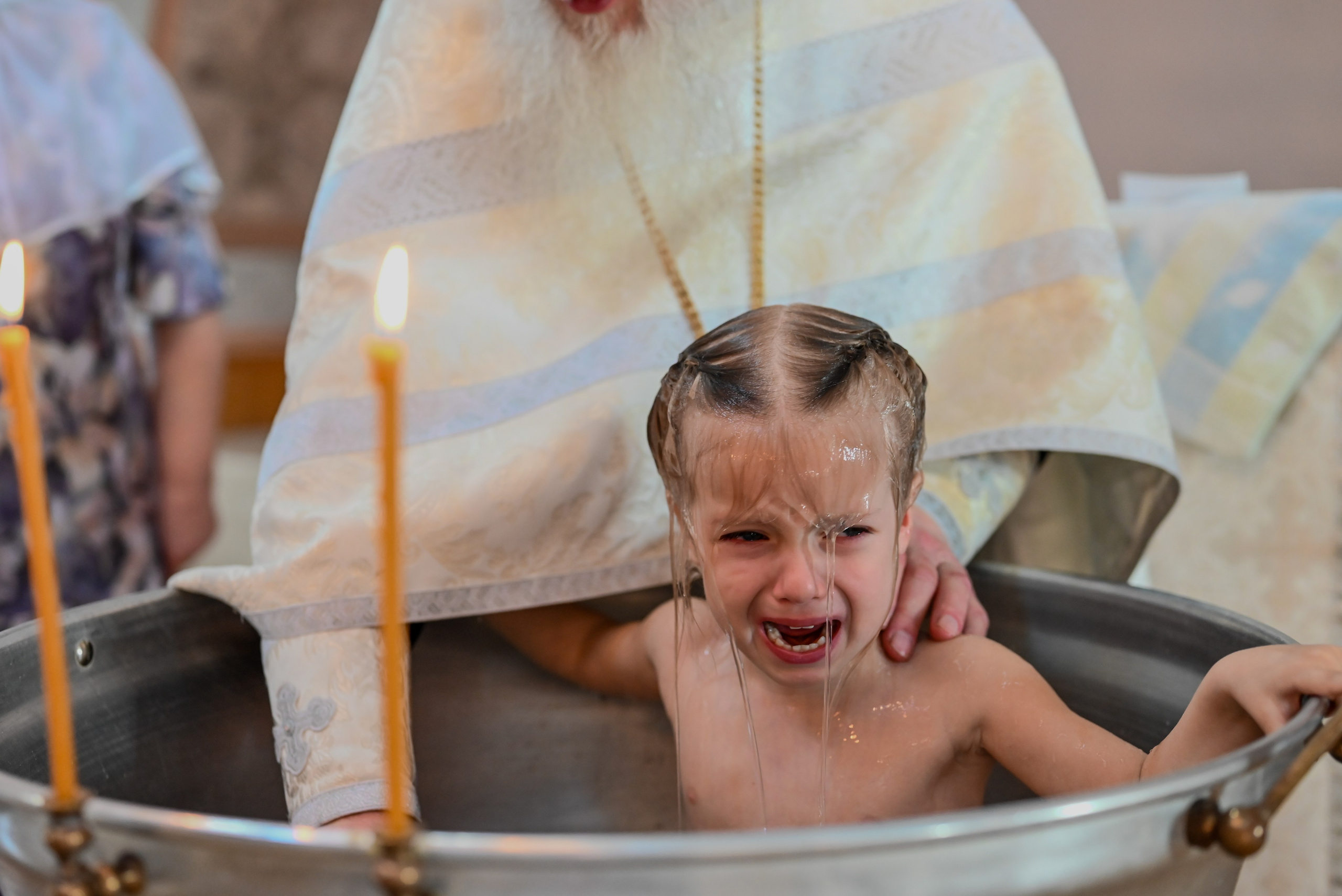 Крещение мама Анна. Семейный и детский фотограф Москва
