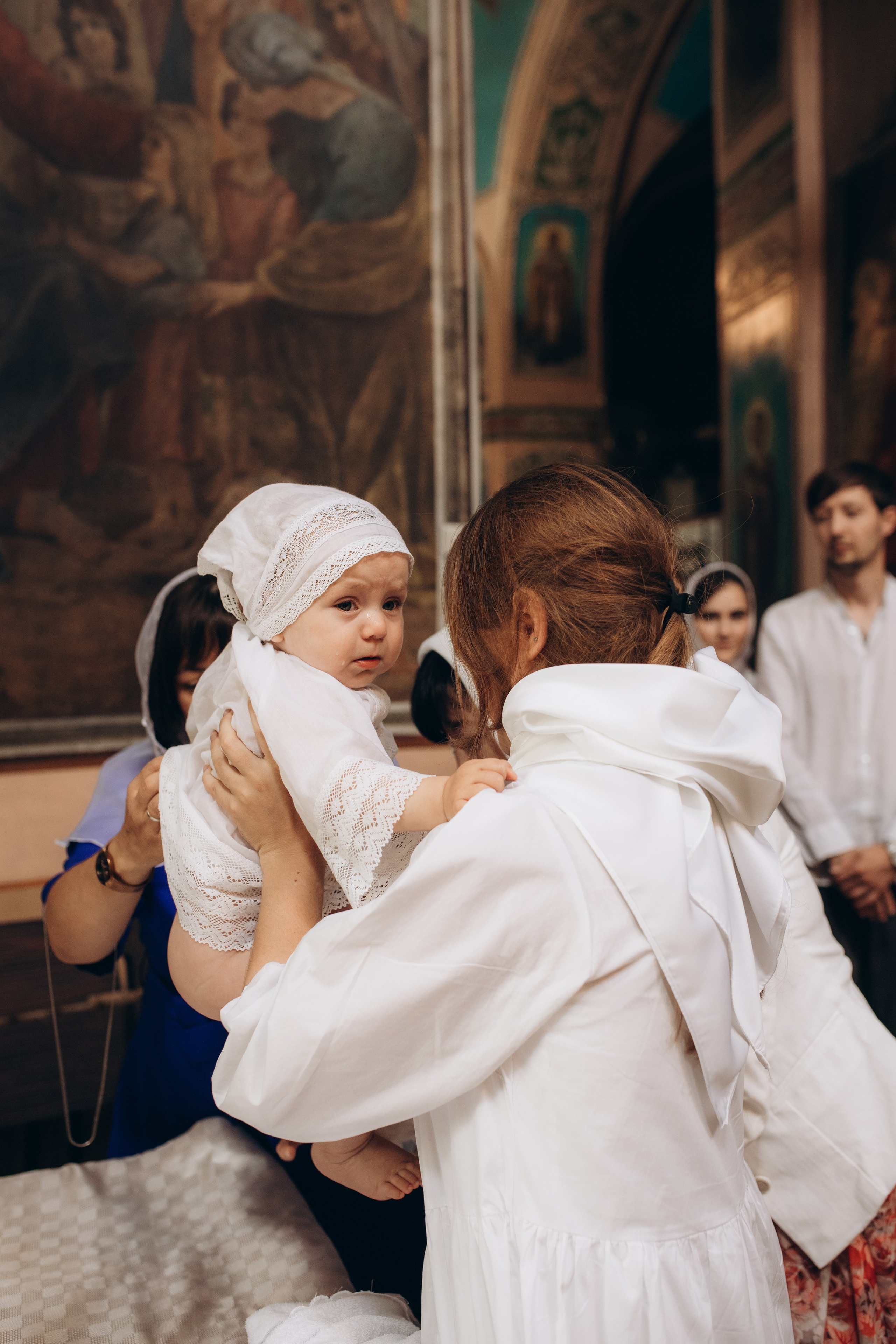 Крещение Христина. Семейный и домашний фотограф в Москве и МО Королева Валерия