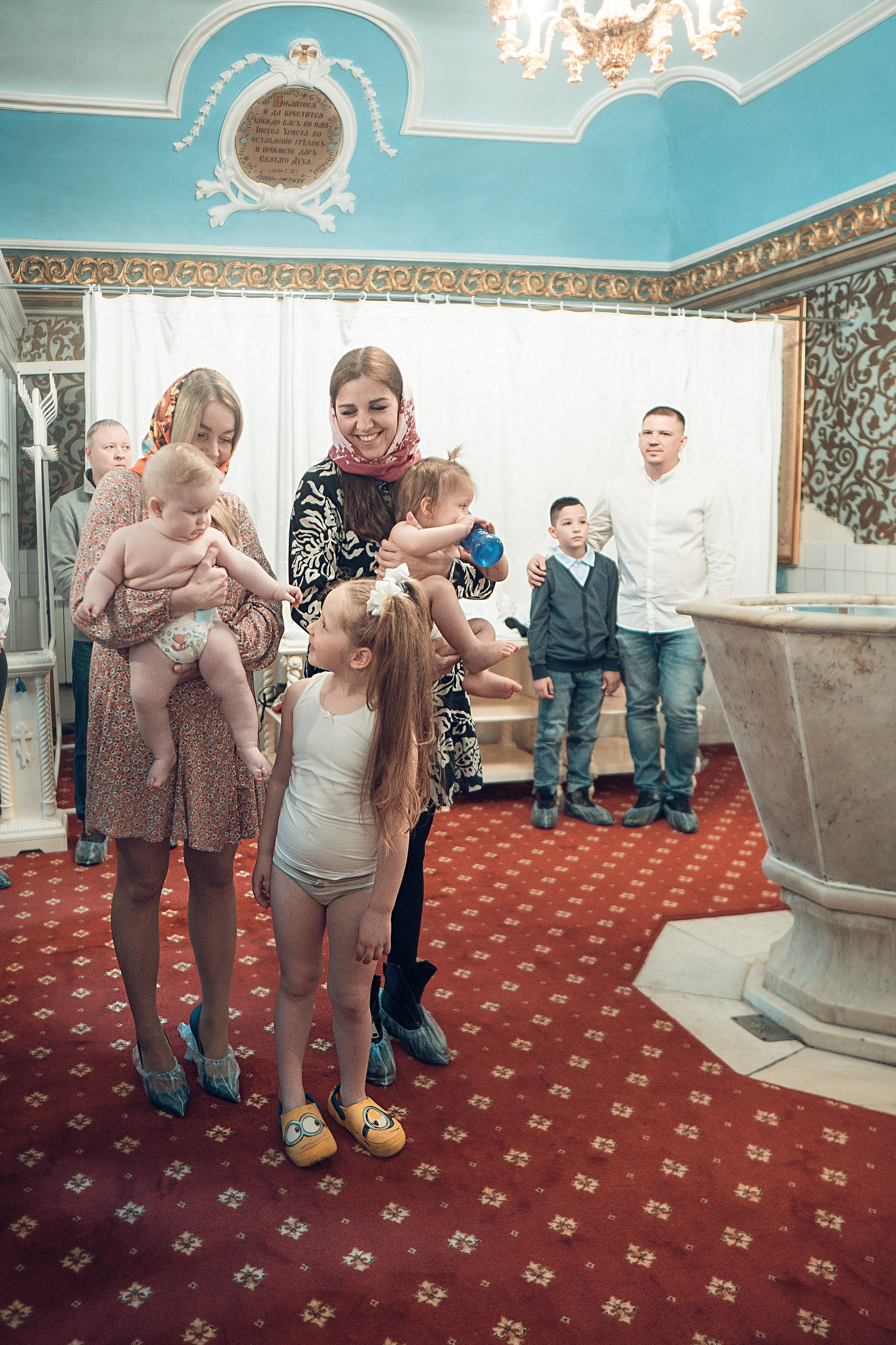 Таинство Крещения Артема, Ангелины и Адрианы