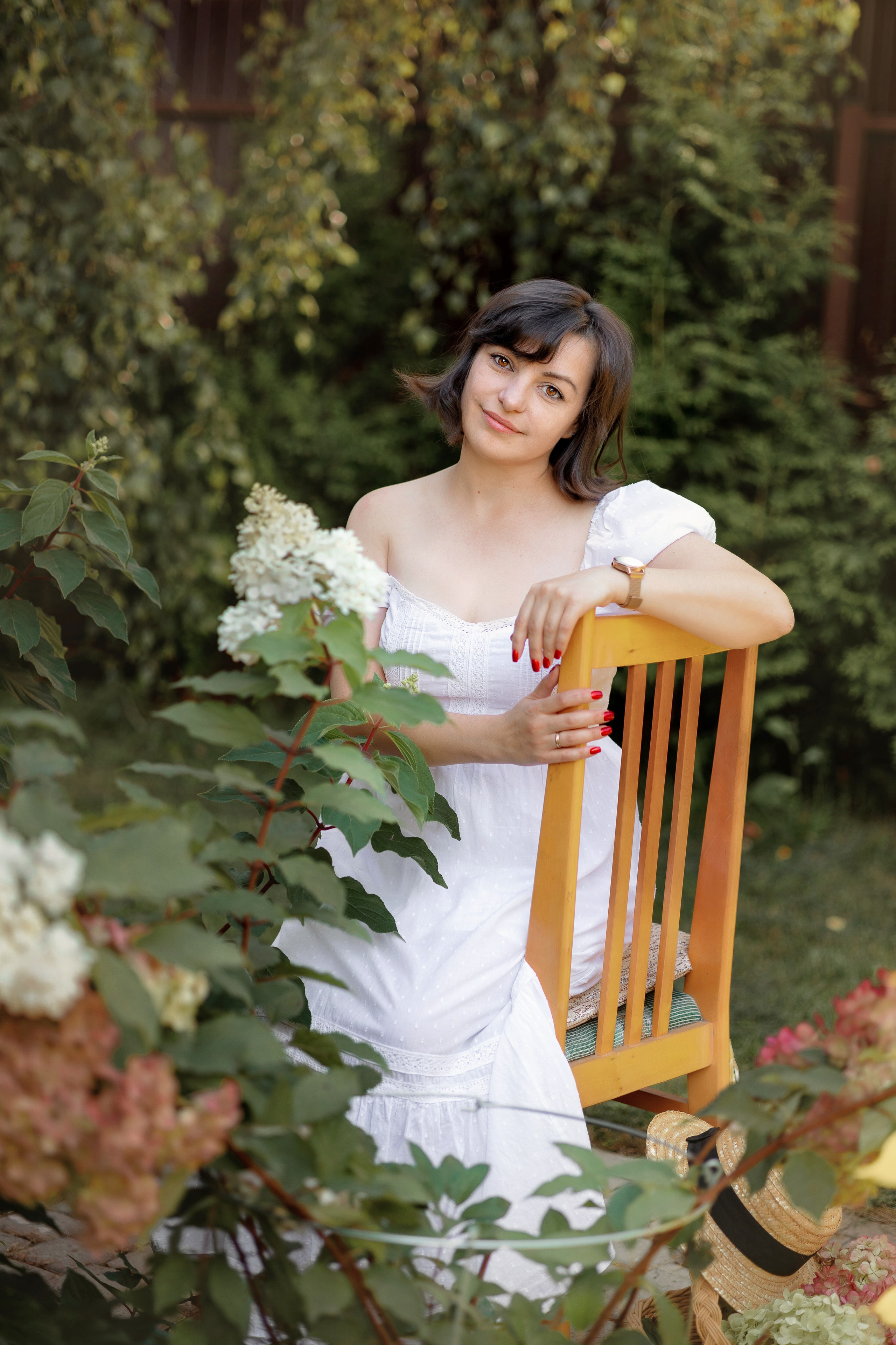 В саду гортензий. Выпускные альбомы. Школьный и семейный фотограф Виктория Игнатьева