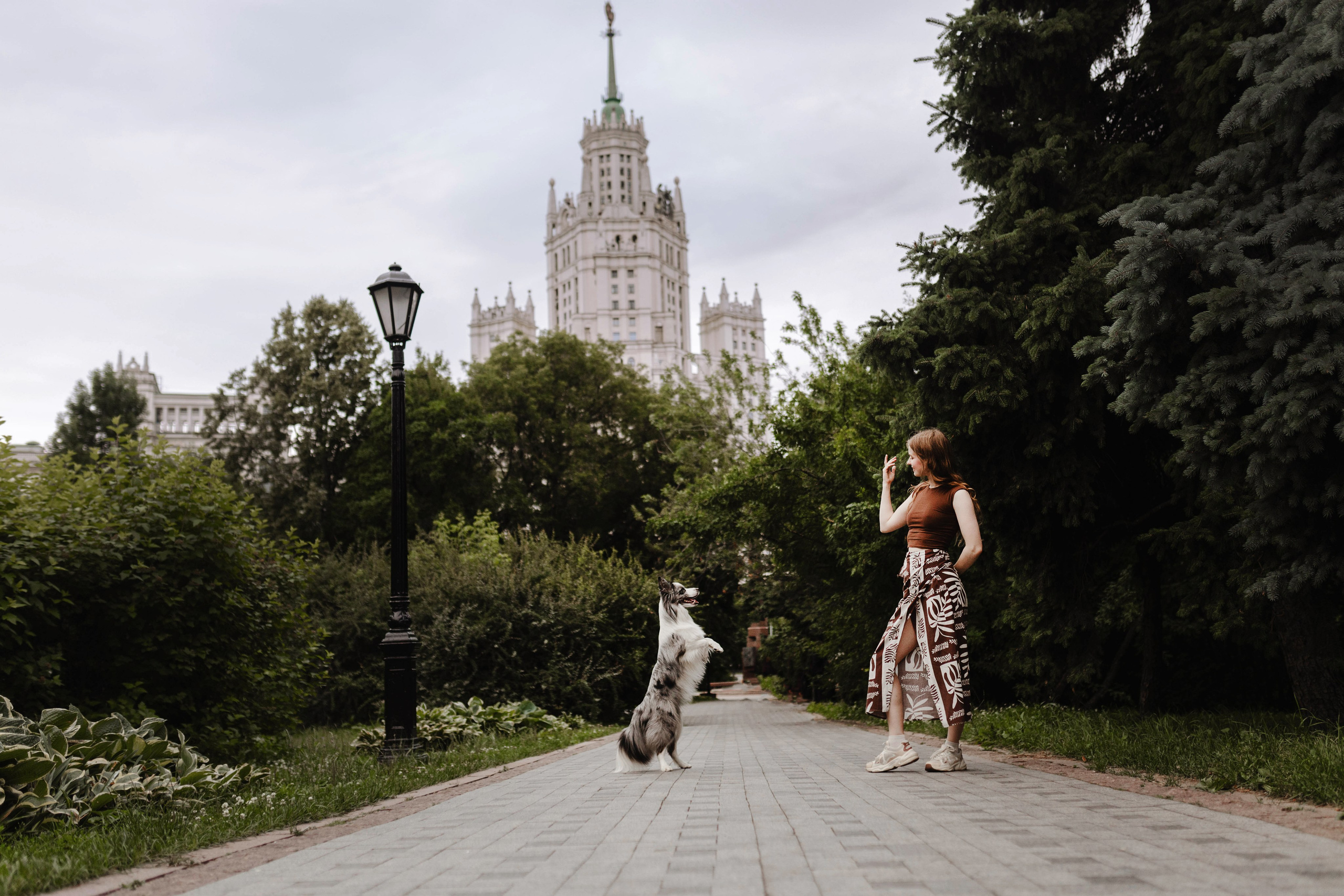 Москва / Катя и Юми / рассвет. Фотограф Кузина Вера