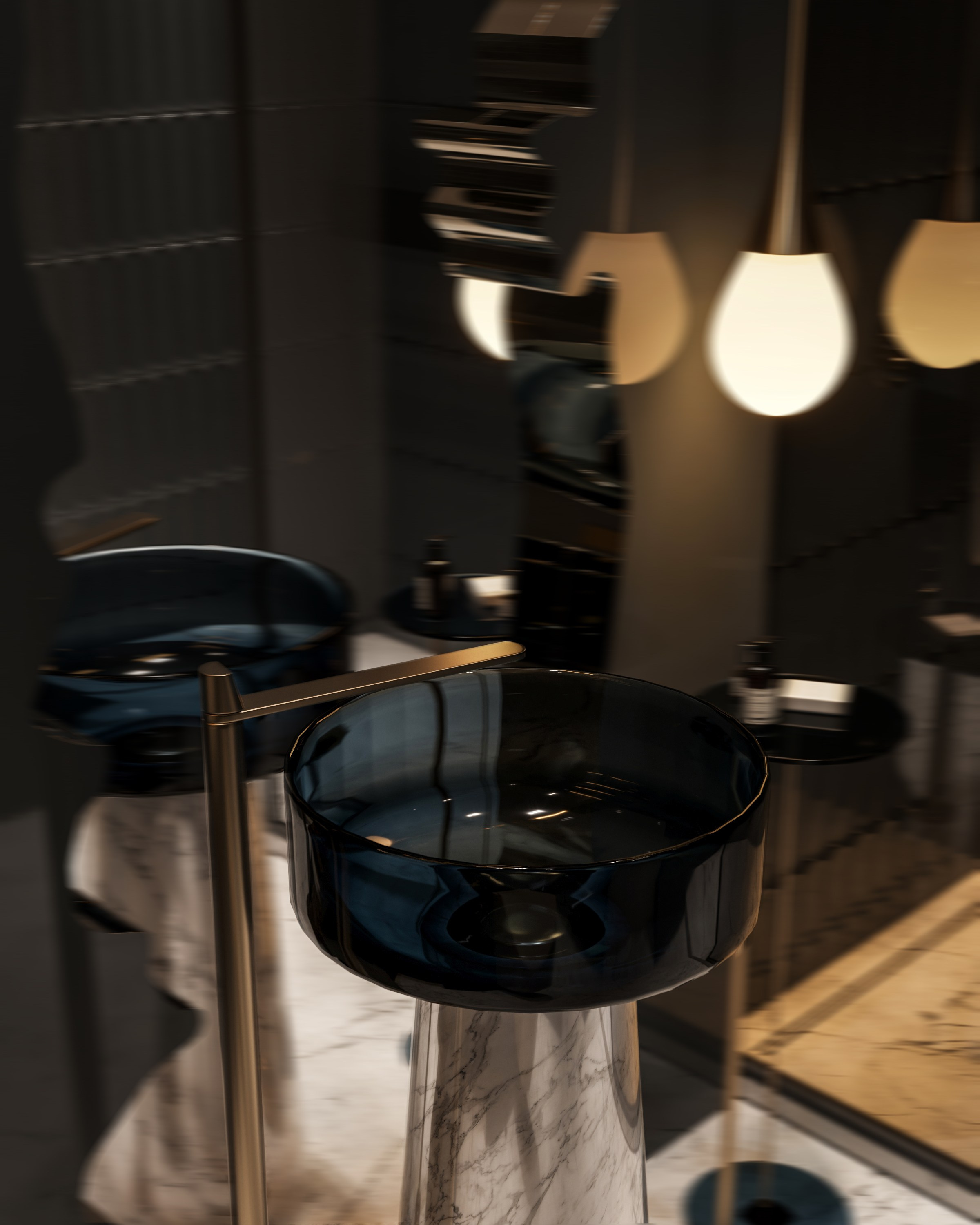 Powder Room. 3D визуализация интерьеров — Ирина