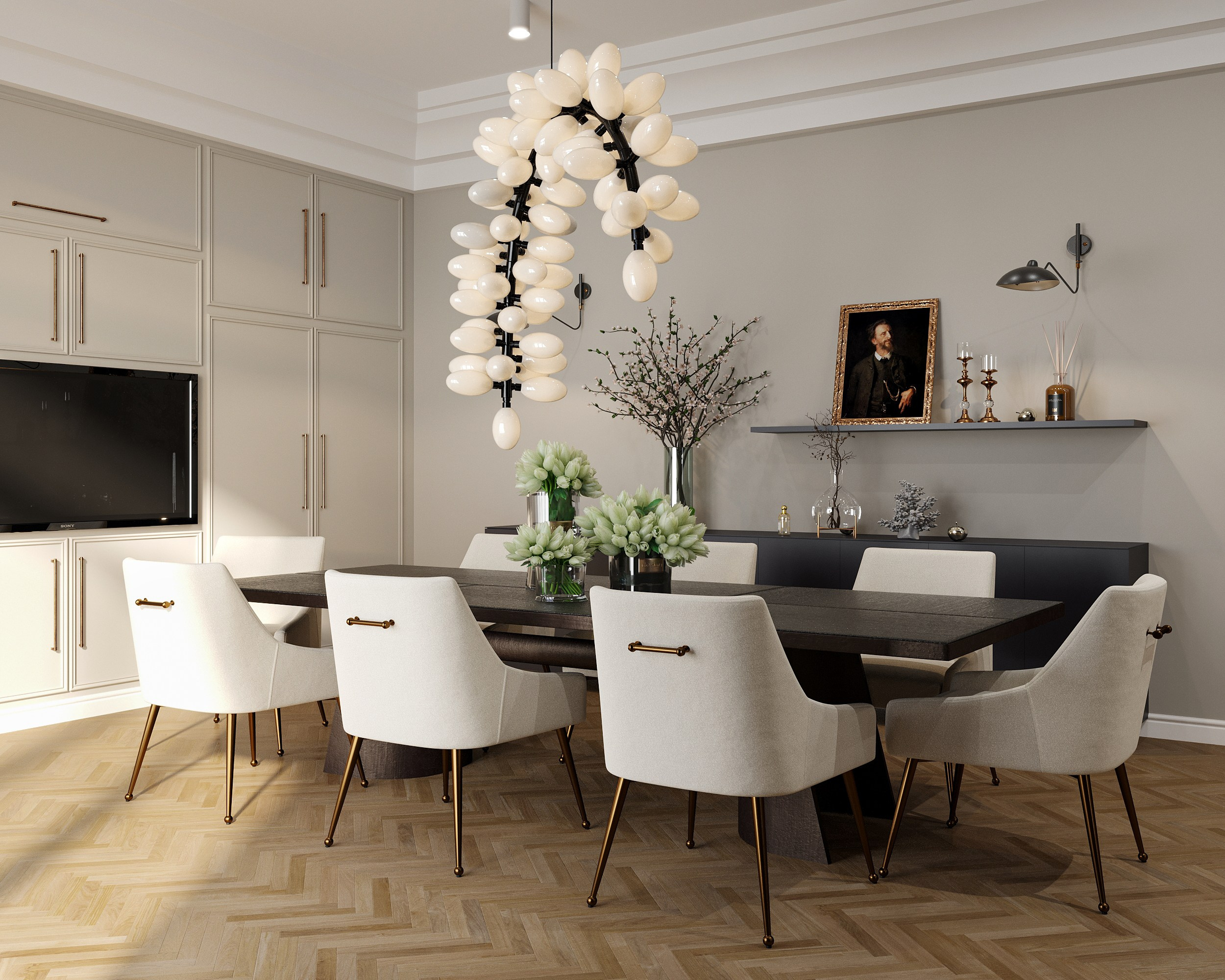 Кухня 63,3 кв. м. Королёва Анастасия | 3D визуализатор