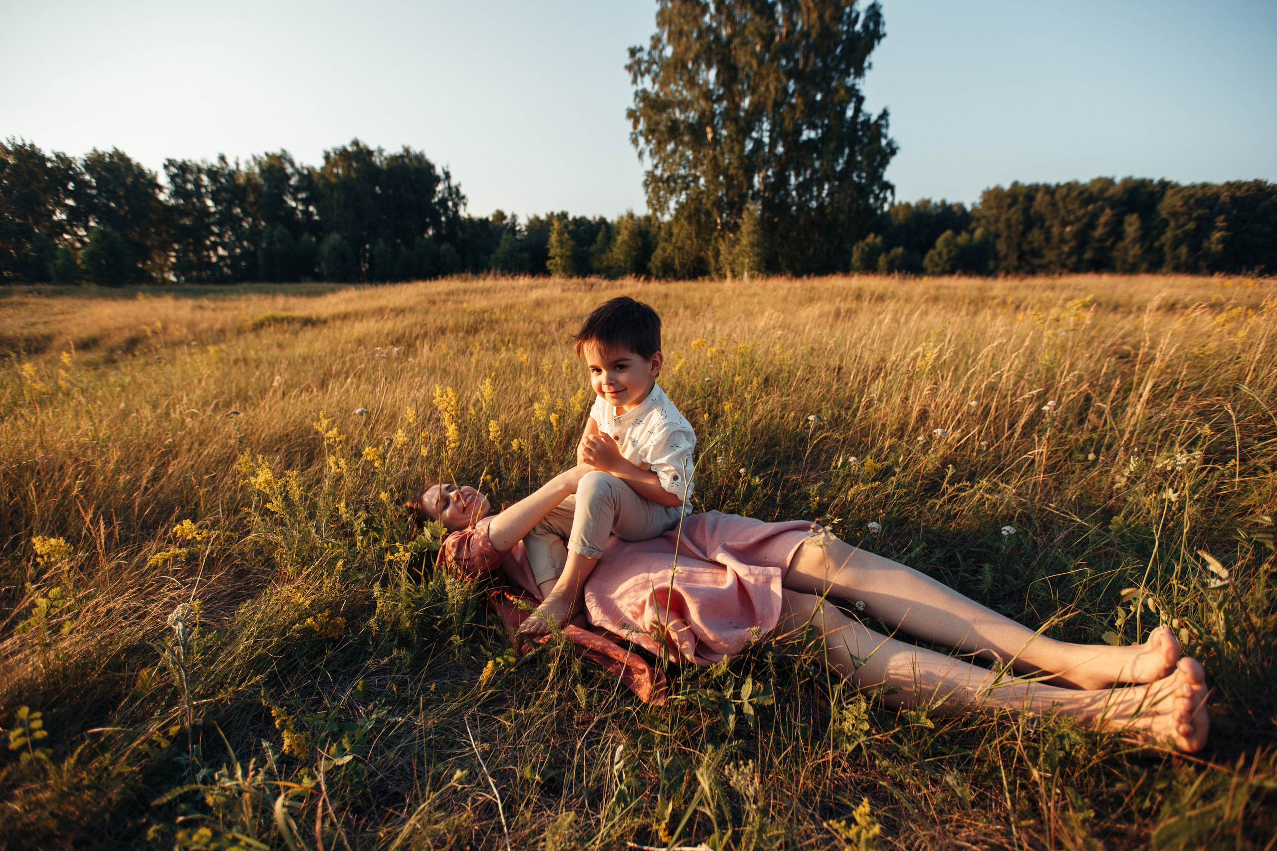 Закат у озера. Семейный фотограф в Москве. Дарья Долгих