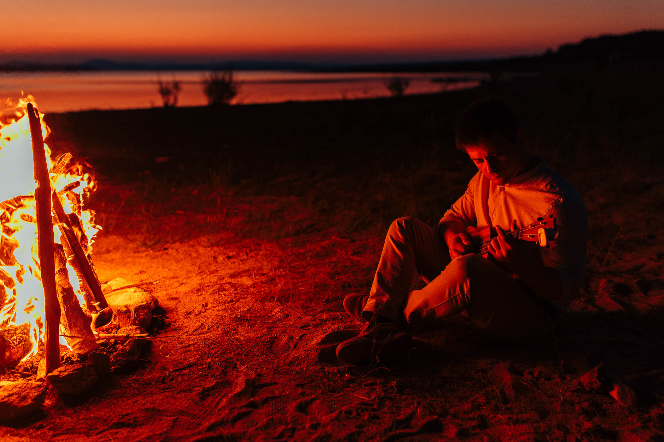 Закат у озера. Семейный фотограф в Москве. Дарья Долгих