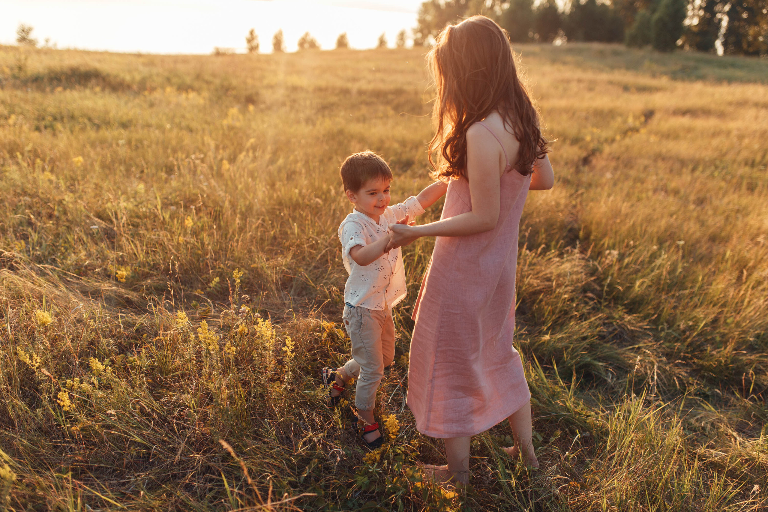 Закат у озера. Семейный фотограф в Москве. Дарья Долгих