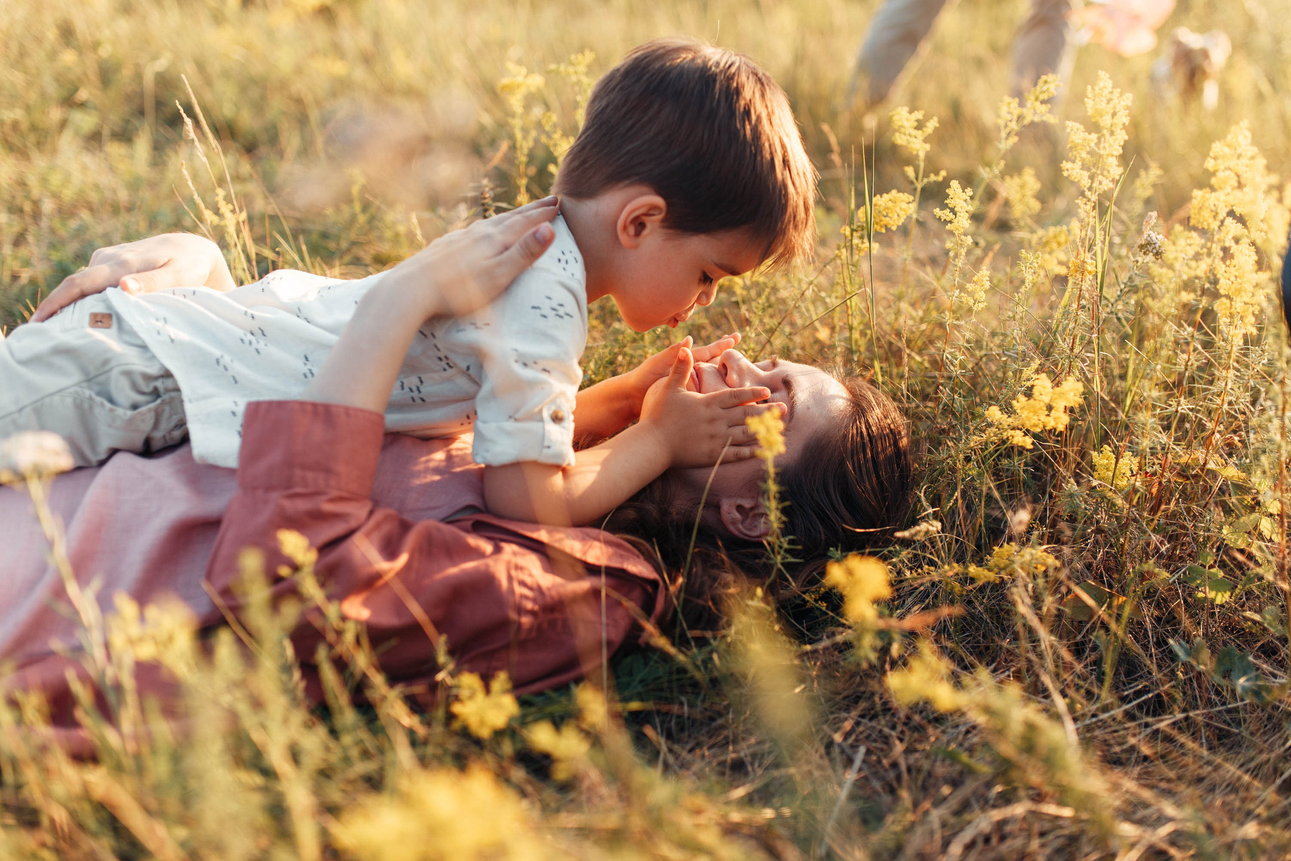 Закат у озера. Семейный фотограф в Москве. Дарья Долгих