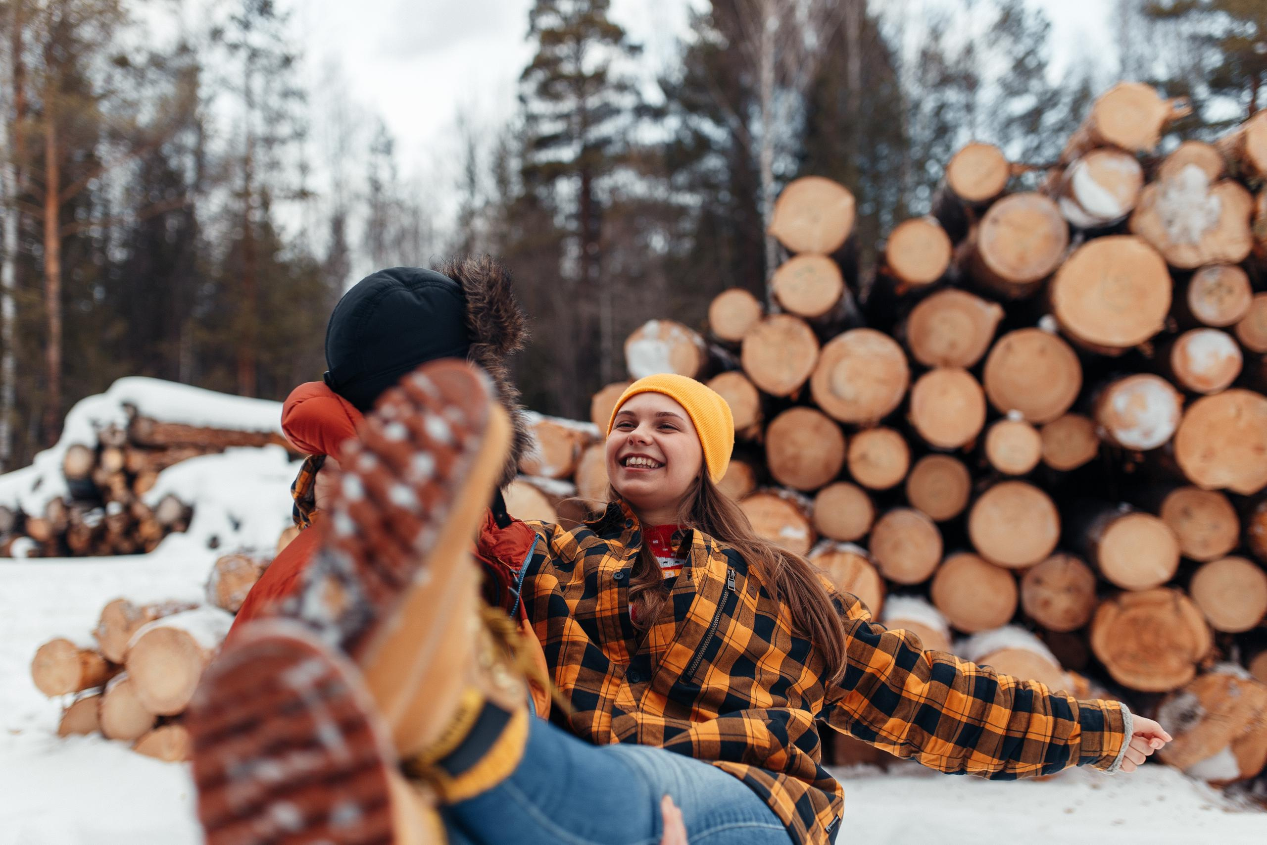 Зимний лес. Семейный фотограф в Москве. Дарья Долгих