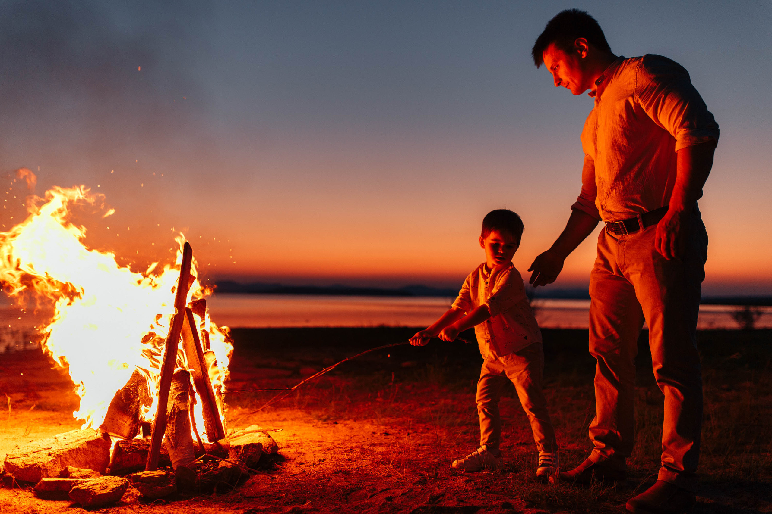 Закат у озера. Семейный фотограф в Москве. Дарья Долгих