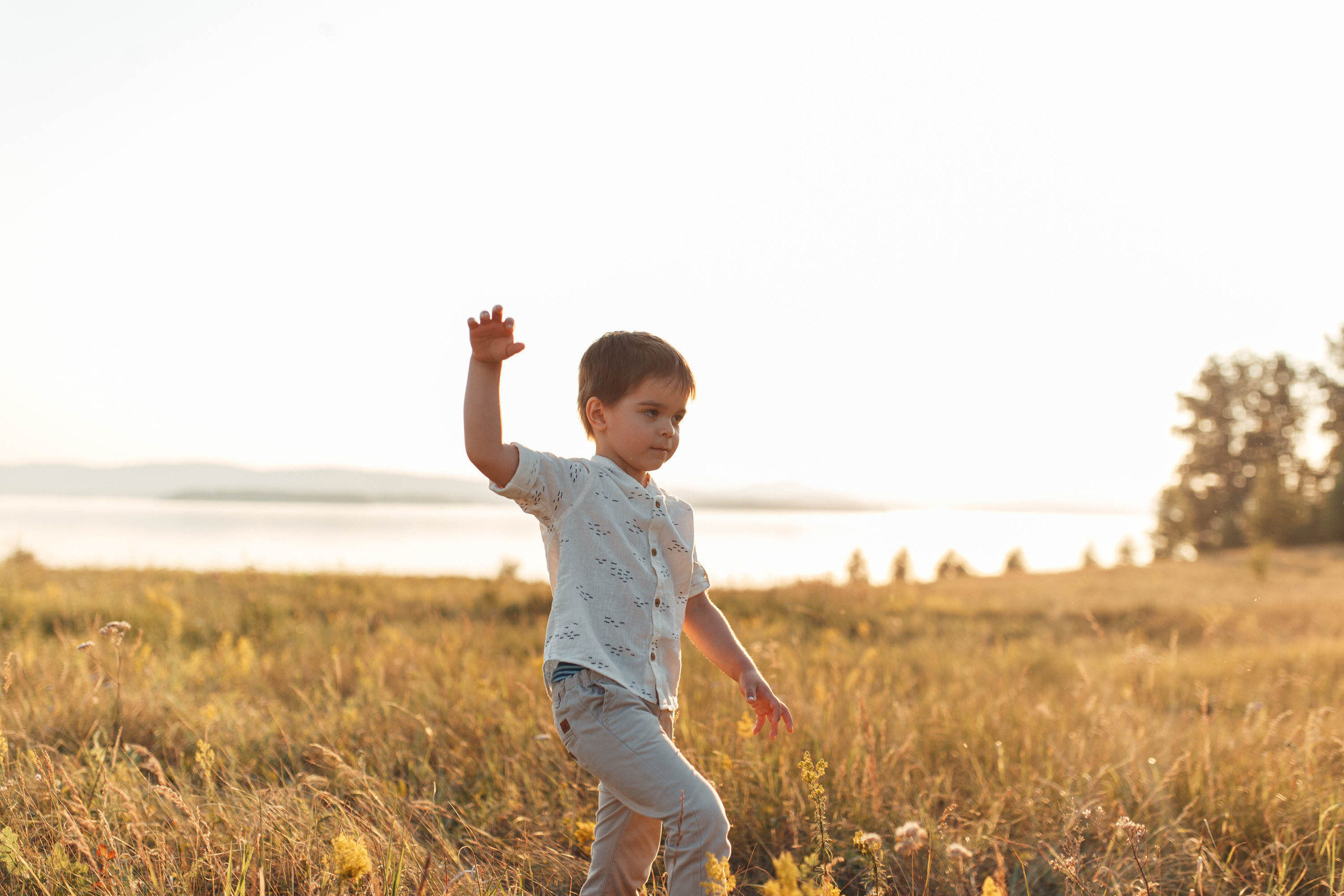 Закат у озера. Семейный фотограф в Москве. Дарья Долгих