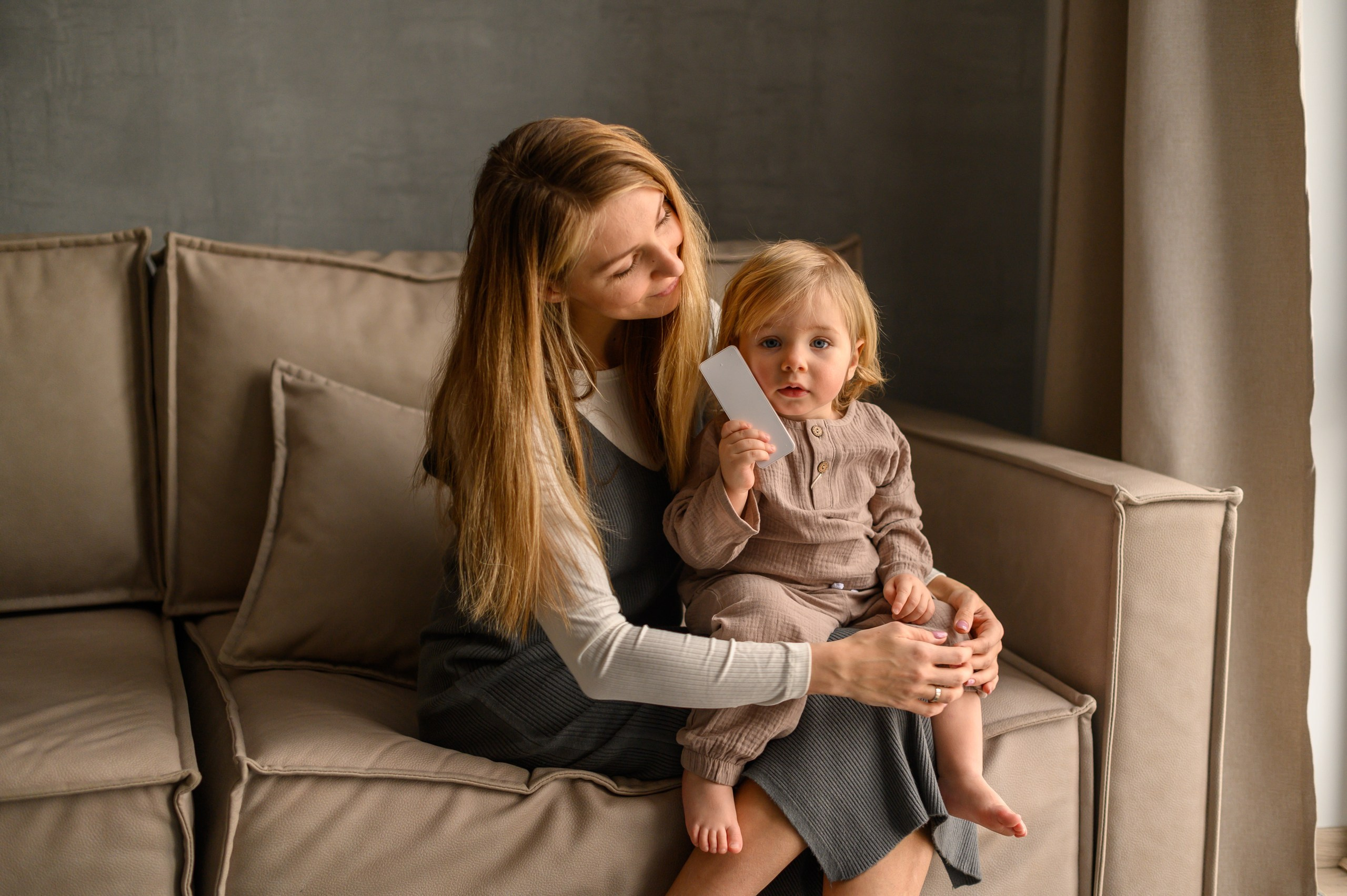 Домашняя семейная фотосессия