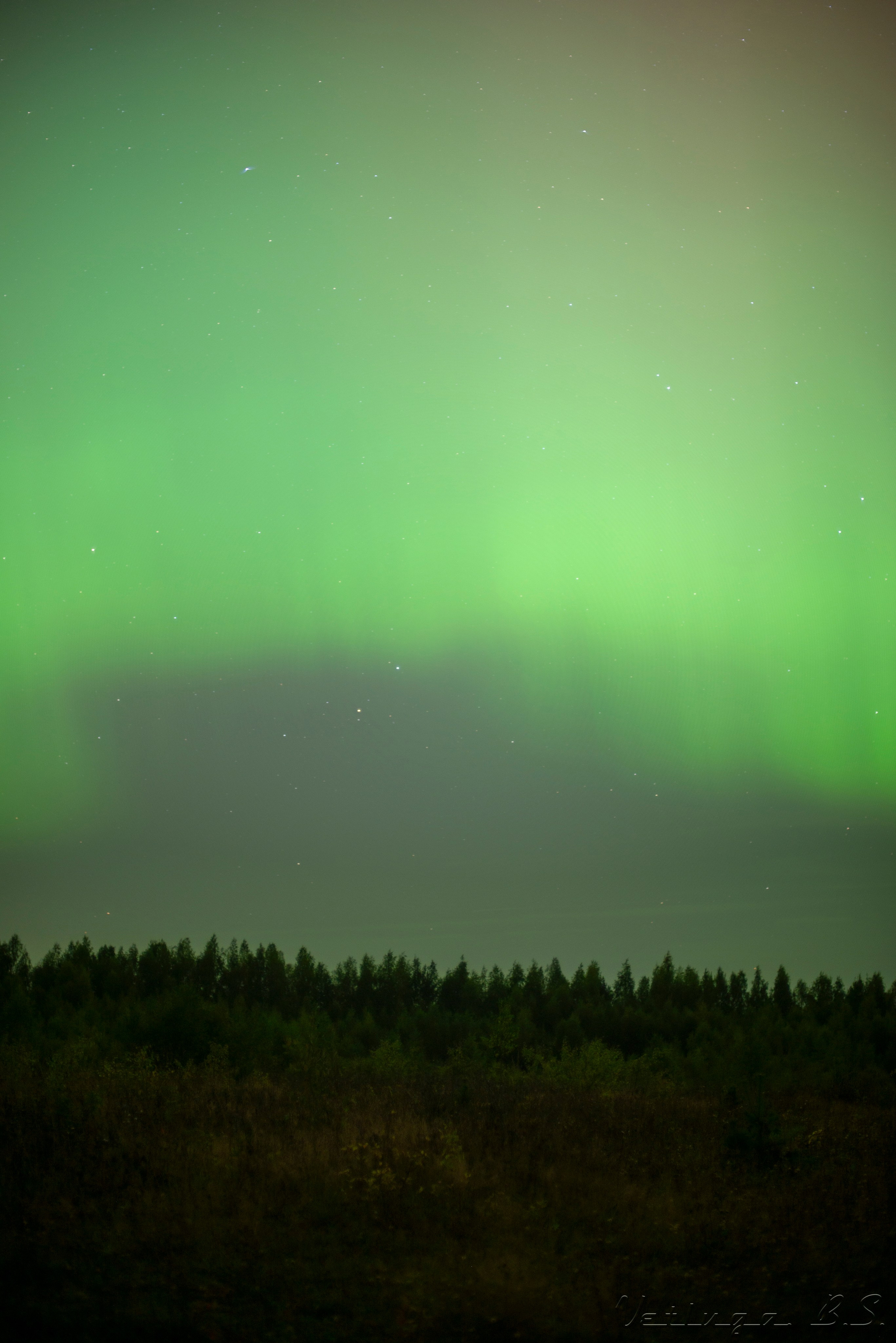 Северное сияние. Фотограф в Ветлуге Сергей Белов (VETLUGA B.S.)