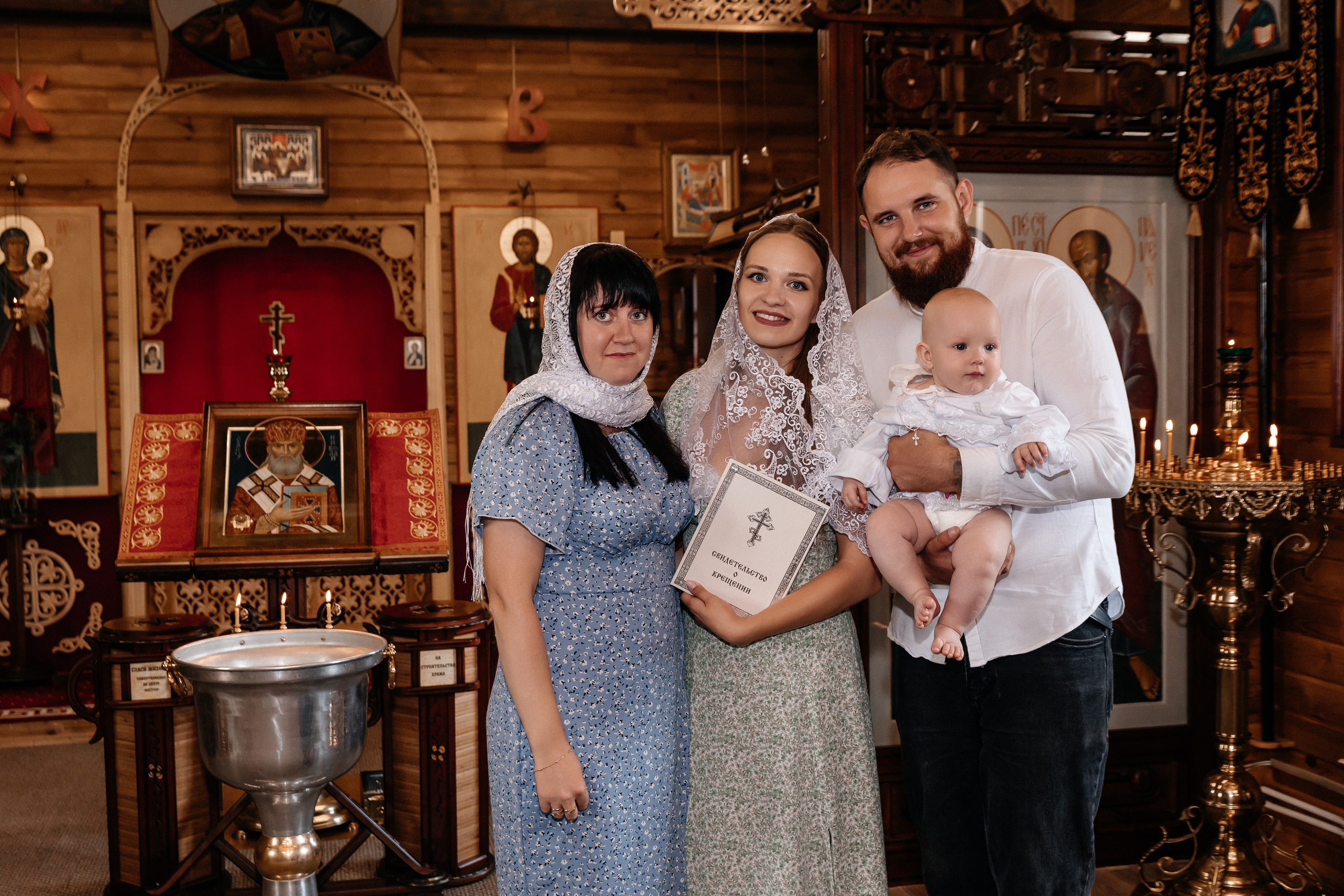 Крещение Эмилии. Семейный фотограф Минск Усова Ольга
